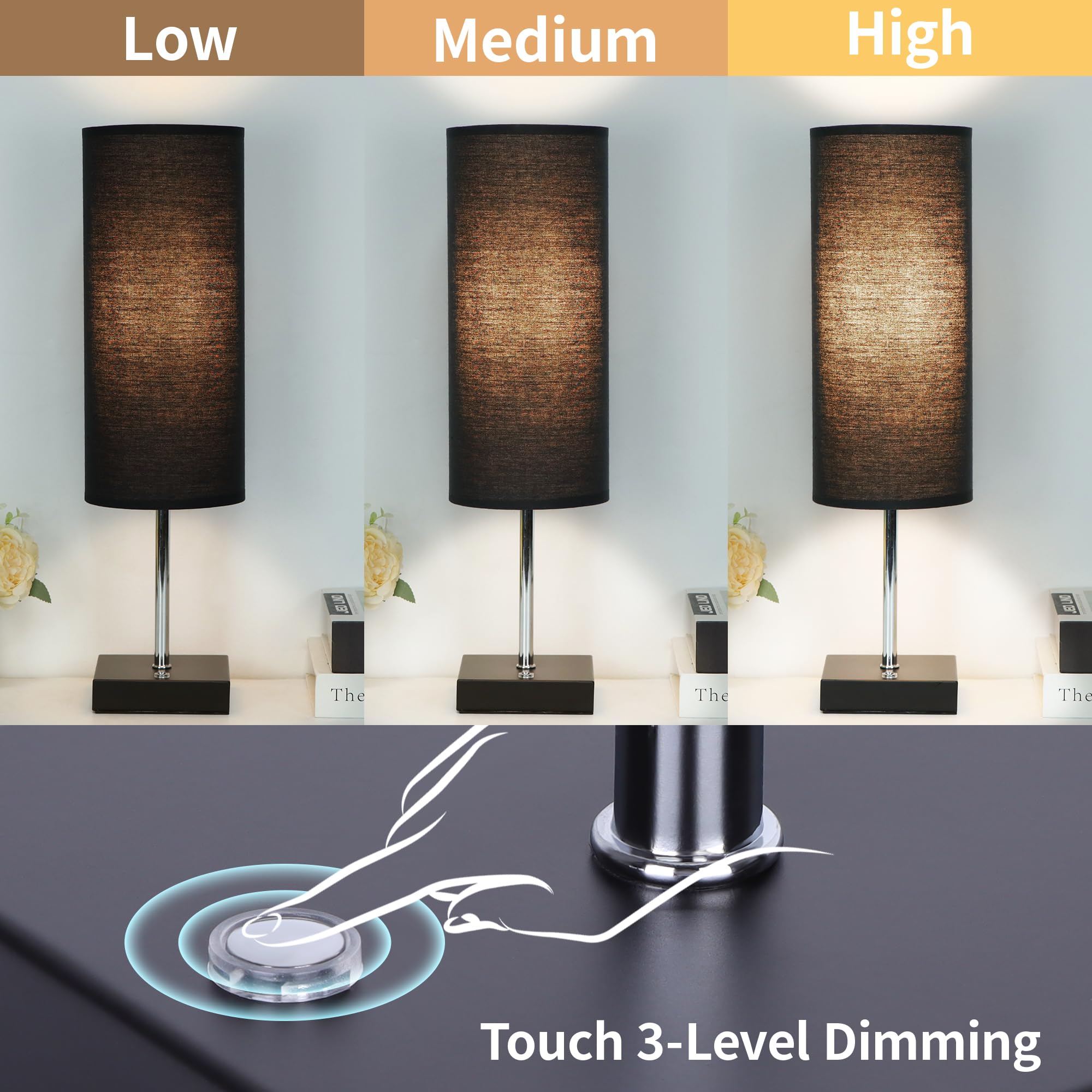 Avv Cordless Table Lamp, 5000Mah Battery Operated Lamp For Night Stand, 3 Modes Battery Powered Wireless Table Lamp, Touch Contr