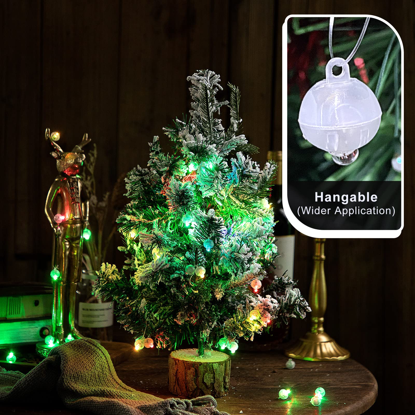 ZGWJ Mini LED Lights for Party Decorations, Blinking Green, 50 Pcs, Plastic, Model A01-Mini