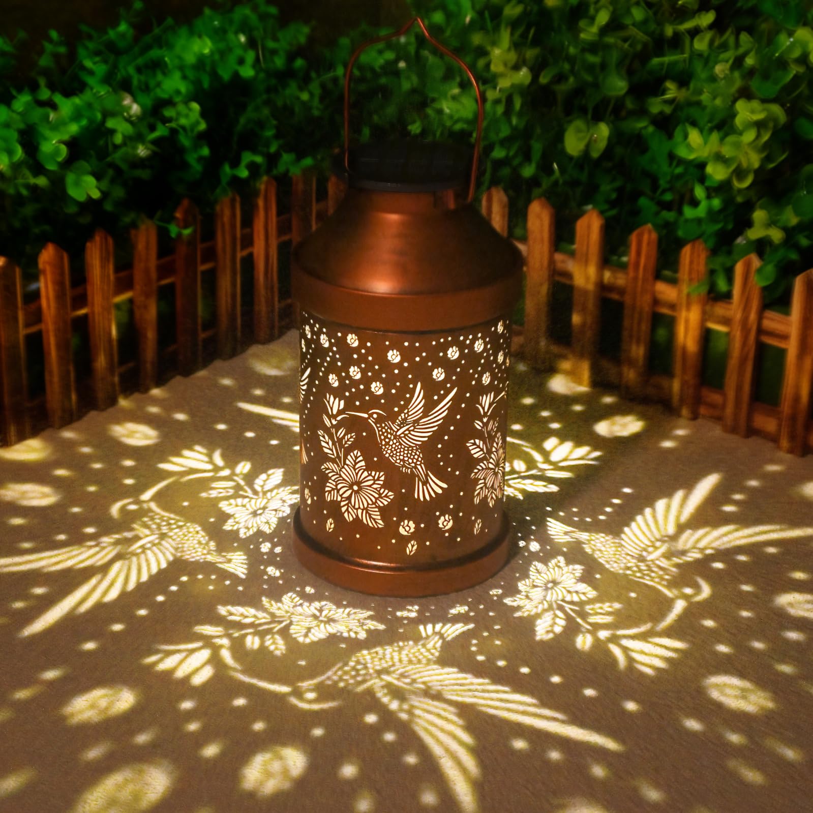 Birthday Gifts For Women  Men  Mom  Hummingbird Solar Lanterns Outdoor Waterproof - Solar Lights Outdoor Hanging Garden Decor For Outside  Patio  Outdoor  Yard  Lawn  Balcony