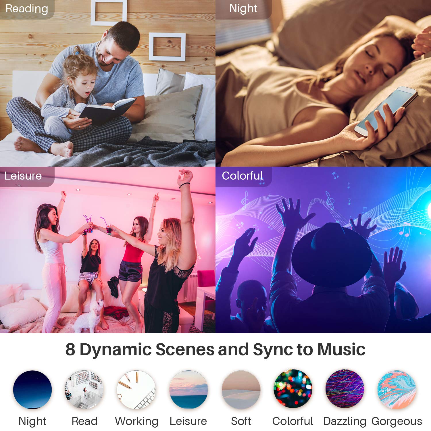 Peteme Recessed Lighting 4 Inch Led Smart Recessed Lights Ic Rated Etl Certified, Canless Ceiling Light Rgbcw Color Changing Out