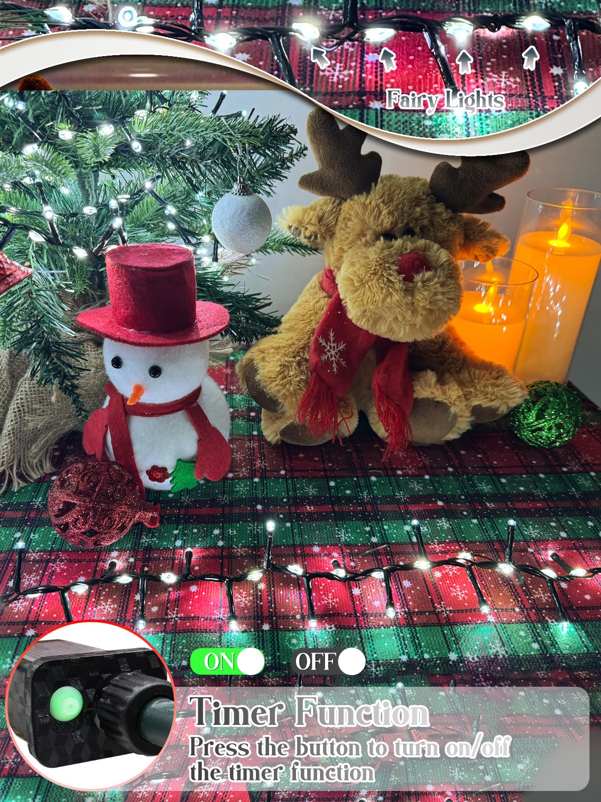 2025 New Christmas Cluster Lights 800 Led With Flowing Twinkling  Fire er Fairy Lights With 15 Modes & Timer  Waterproof Christmas String Light For Indoor Outdoor Xmas Tree Party Garden Cool White
