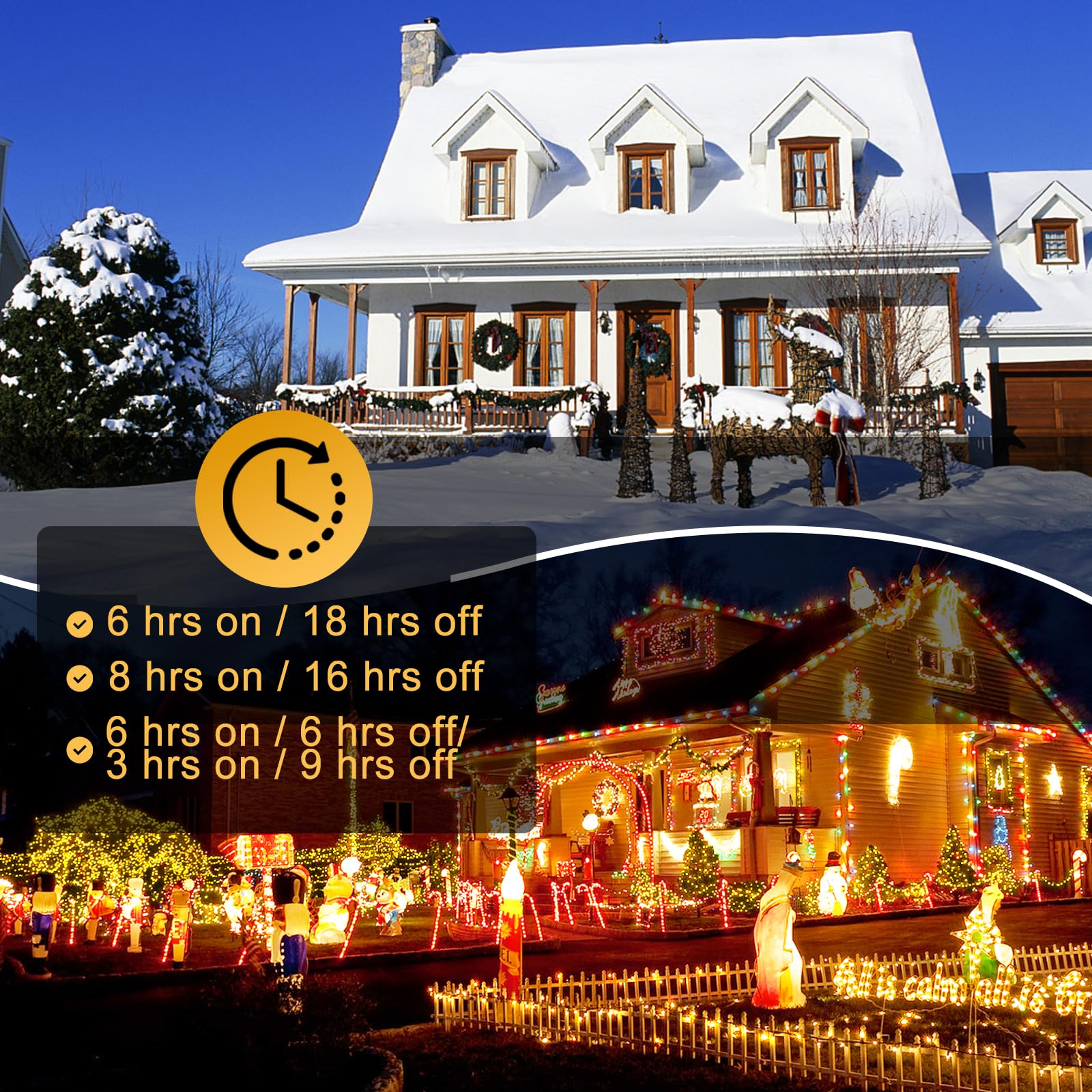 Sauirs 600Ft 1500 Led Christmas String Lights Outdoor With 8 Modes Timer Memory Function Waterproof Fairy Lights Plug In For Par