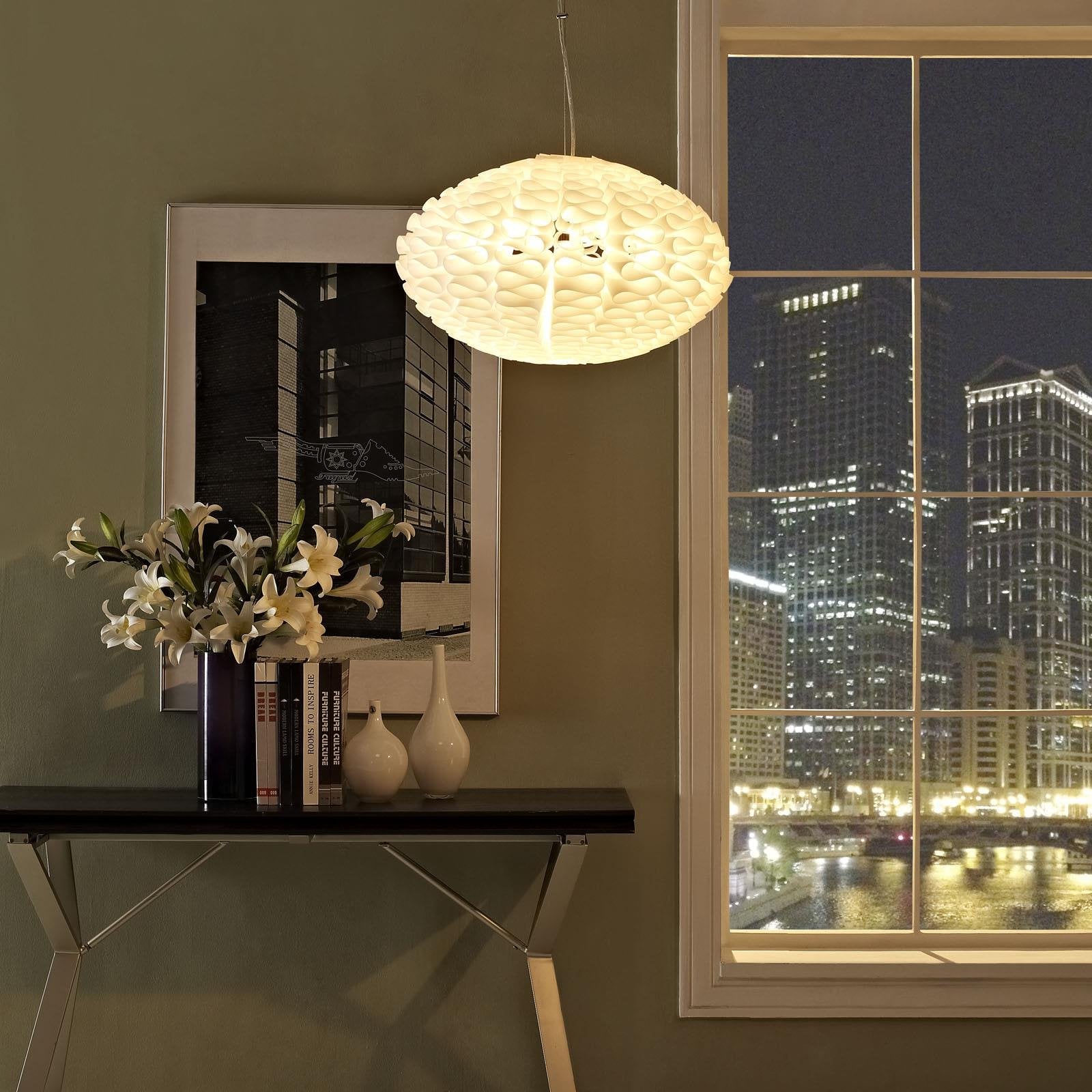 Modway Shine Chandelier, White