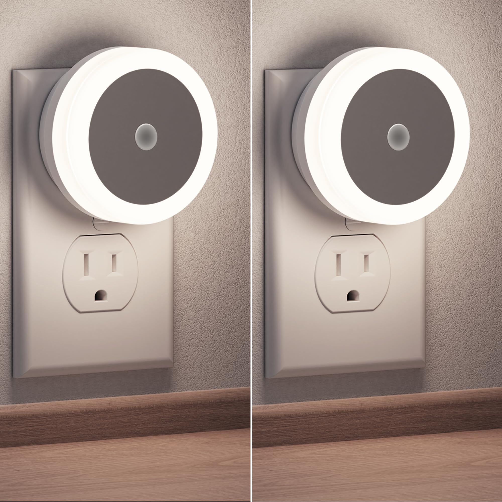 Night Light, Night Lights Plug into Wall [2Pack], Nightlight with Light Sensors, LED Night Light for Kids Room, Baby Night Light