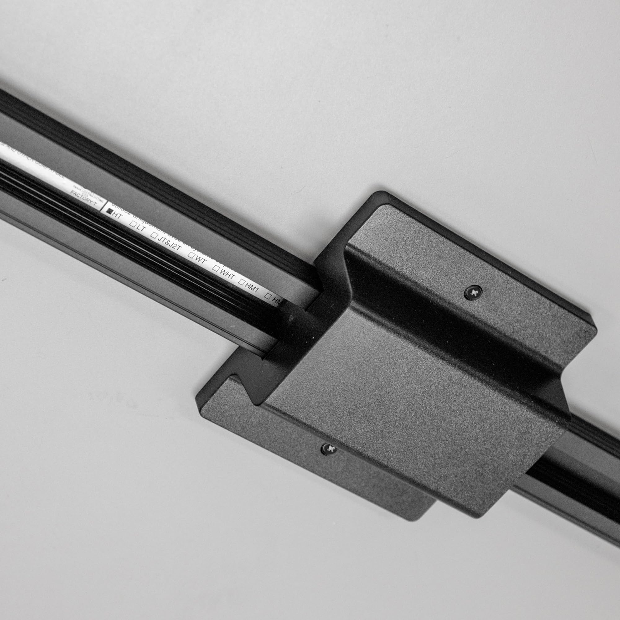 Wac Lighting H Track 120V Floating Canopy Connector To Power Track From Electric Box For H Style 3-Wire Track Systems In Black