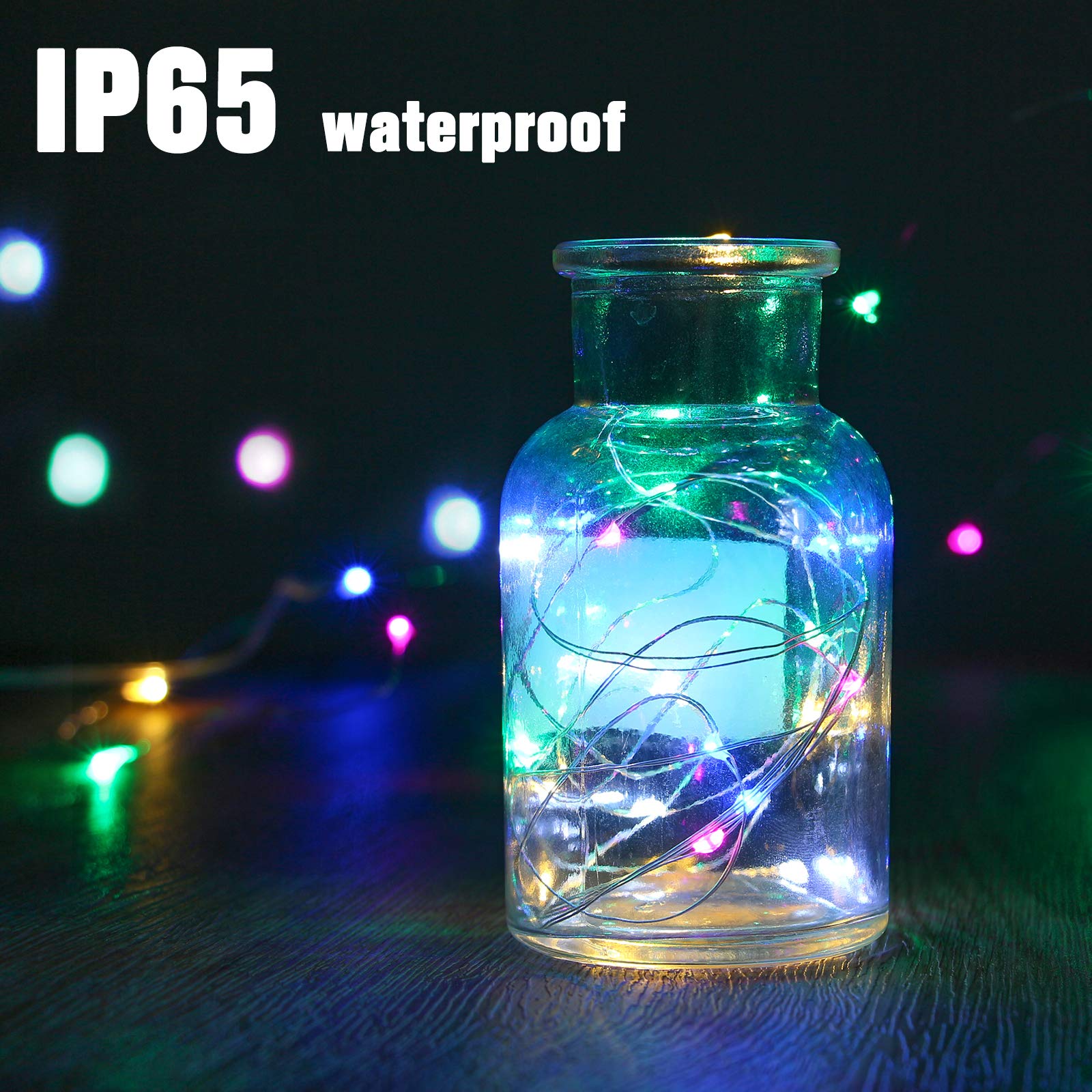 XINKAITE Waterproof LED String Lights - Fairy Starry Lights for Indoor & Outdoor DIY Decoration, Home Parties, Christmas Holiday