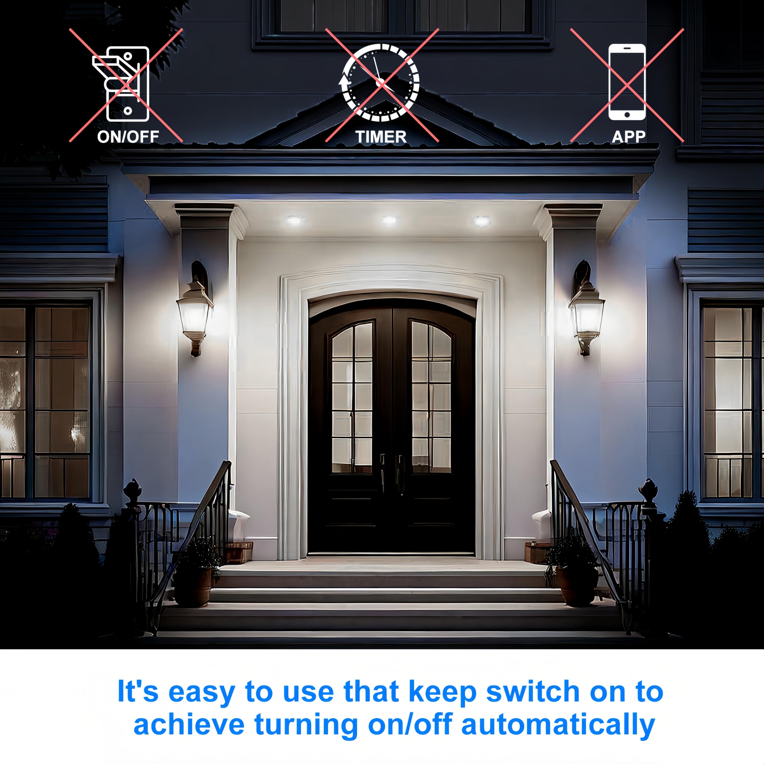 seami Dusk to Dawn LED BR30 Light Bulbs, 12W E26, 6000K Daylight, Auto On/Off, Pack of 4, Model SPGG01