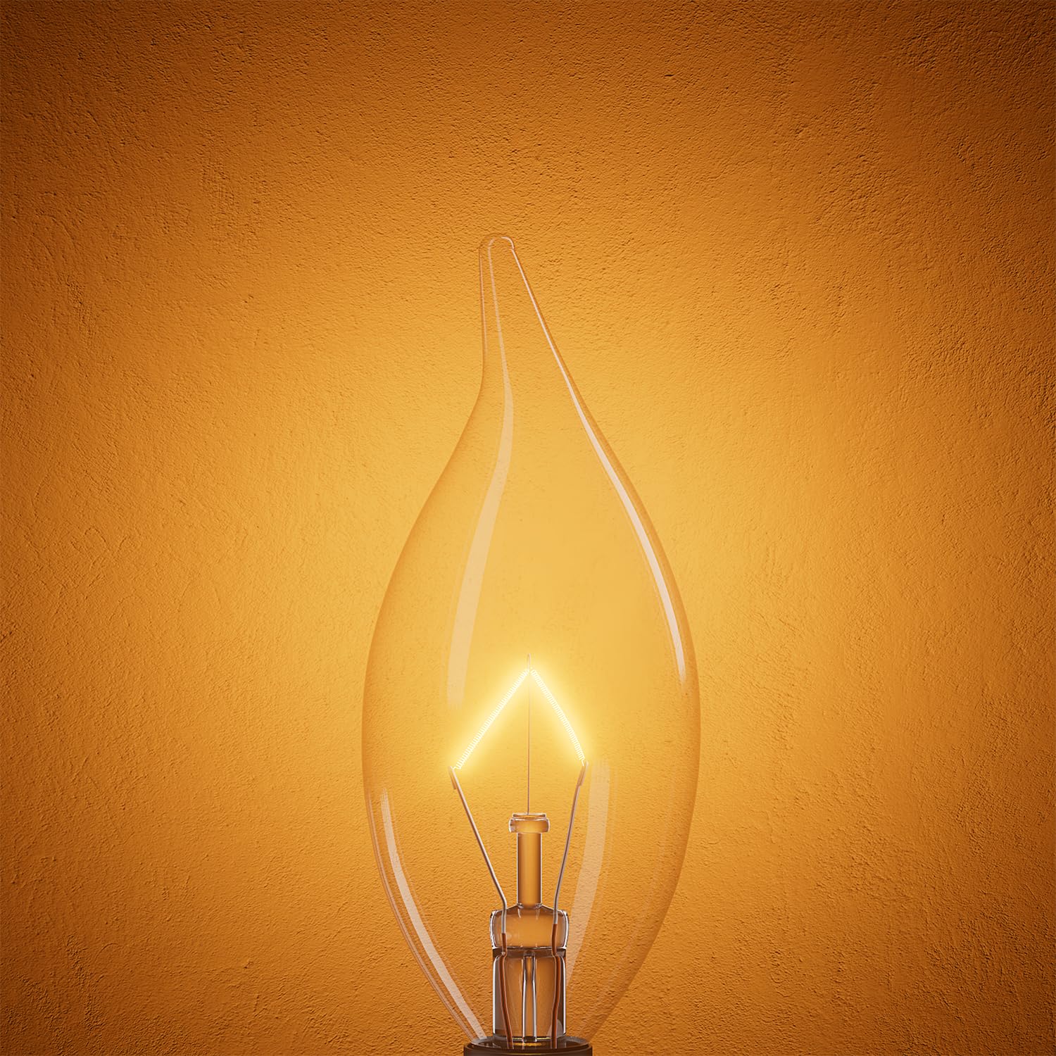 Cylyt 20-Pack E12 Candle Light Bulbs 25W Warm White 2500K, 240 Lumen Dimmable Chandelier Light Bulbs For Ceiling Fan, Pendants Or Outdoor, Ca10 Clear Candelabra Base Bulbs