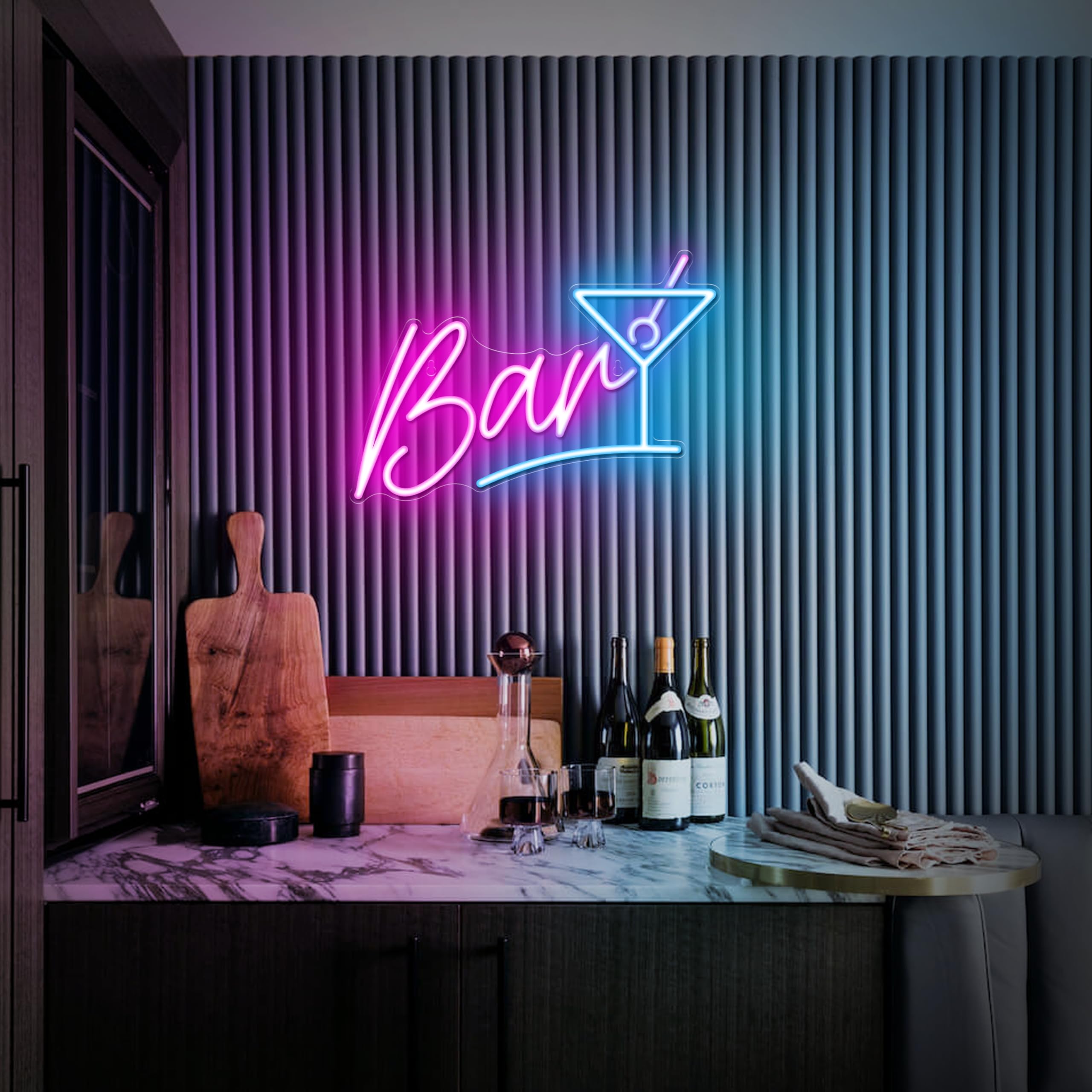 Kavaas Bar Neon Sign For Home Bar  Led Bar Sign For Man Cave Pub Cocktails Party - Best Gifts For Husband  Father  Birthday  Christmas
