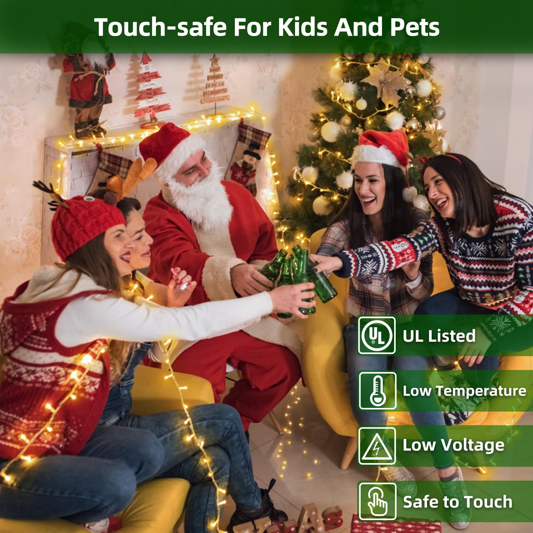 Quhuatu 750 Led 240Ft Christmas Lights Outdoor 12 Lighting Modes Christmas String Lights With Timer  Dimmable Warm White Led Stringlights Waterproof For Yard Tree Wedding Party Holiday Warm White