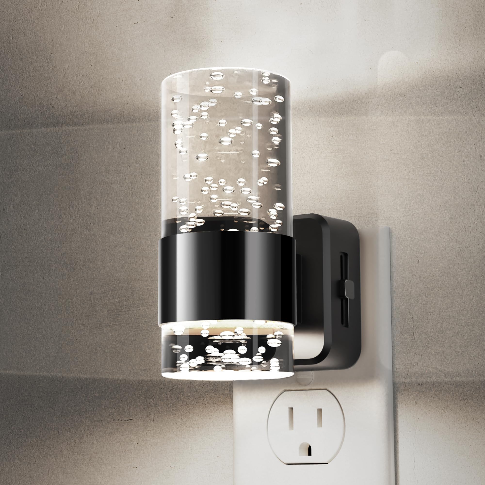 L Lohas Led Night Light,Dimmable Night Lights Plug Into Wall, Acrylic Nightlights With 0-100 Lm Adjustable Brightness, 5000K Plu