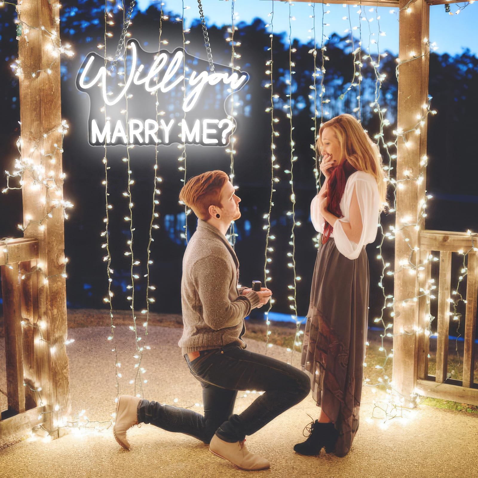 Will You Marry Me Sign, Led Neon Marry Me Light Up Letters For Proposal Wedding Party Decor Valentines Day Girlfriend Engagement Bridal Shower Present