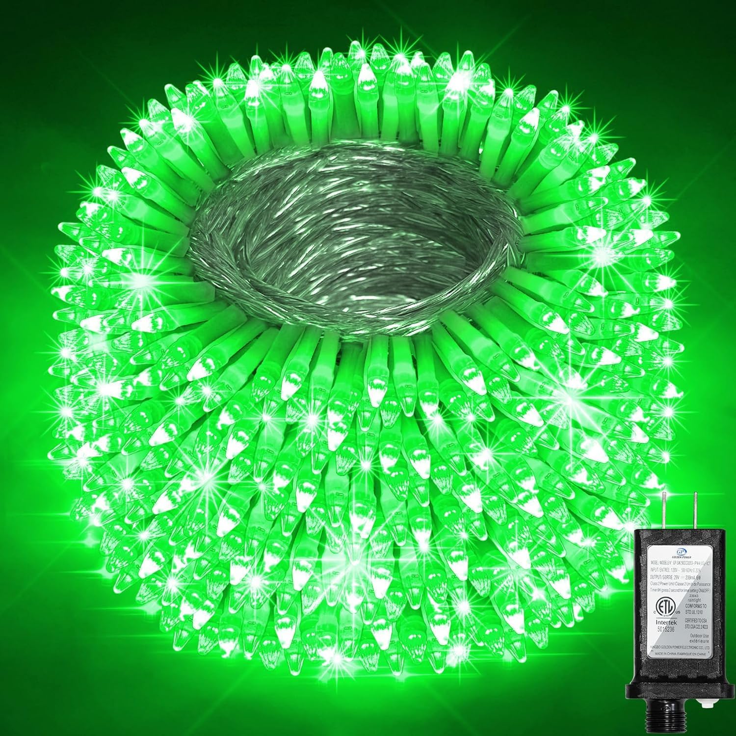 340 Led 90Ft Christmas String Lights Outdoor  12 Pro Modes And Timer Memory & Brightness  Plug In Outdoor Waterproof Clear Wire Twinkle Light For For Xmas Yard Tree Wedding Party Decor (Green)