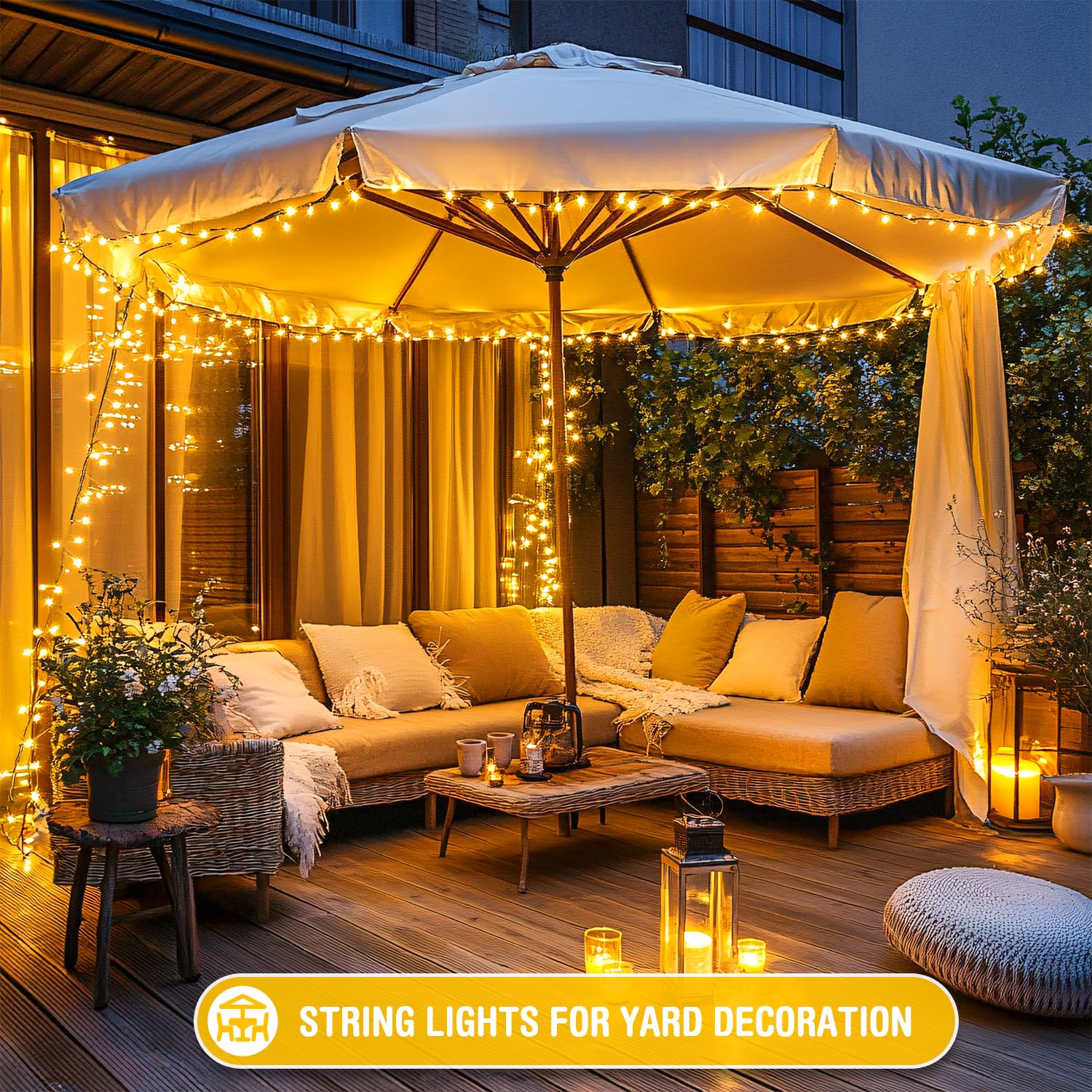 Jmexsuss Christmas Lights Outdoor: 132Ft 400 Led Christmas Tree Lights With Remote - Warm White Christmas String Lights Plug In