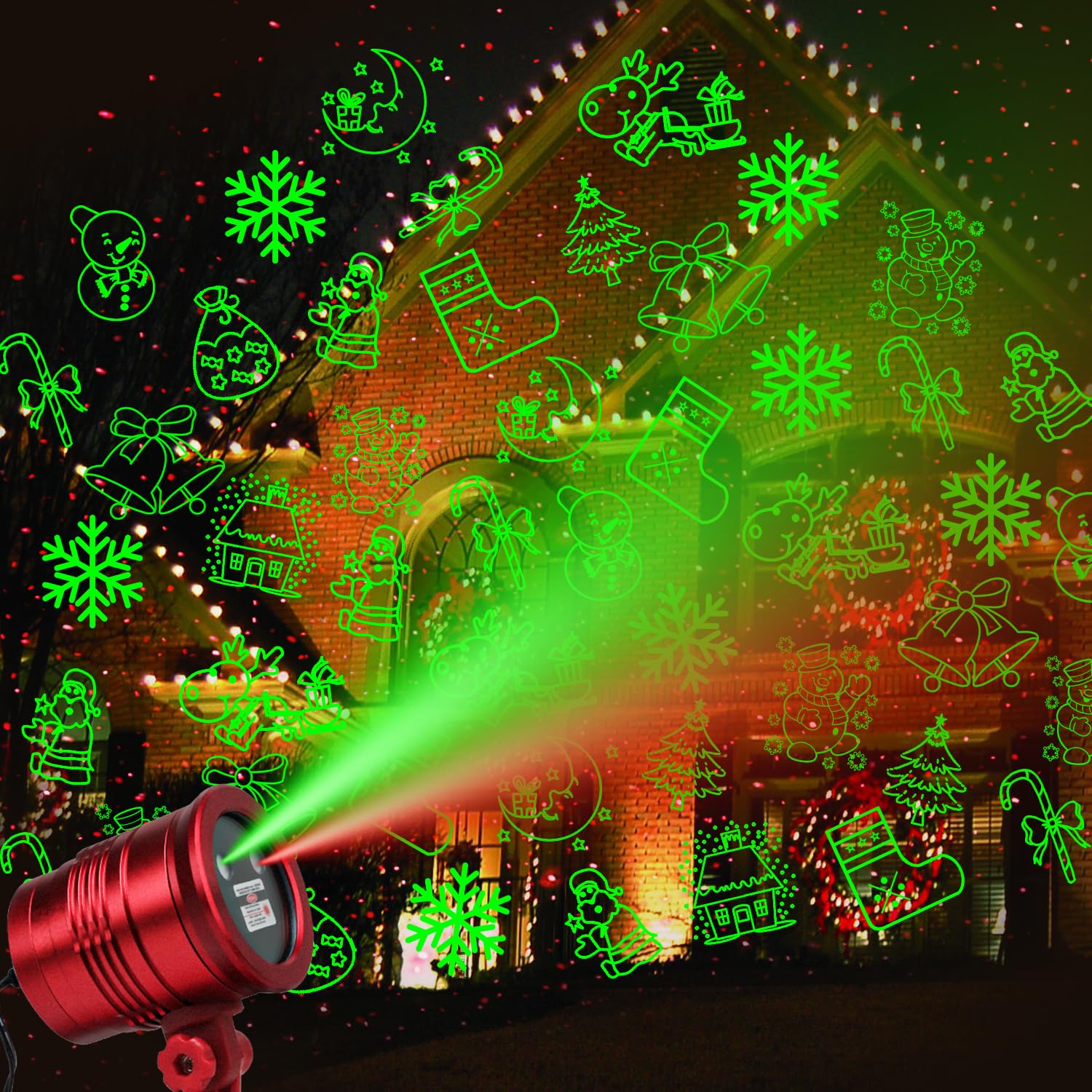 New 2023 Limited Edition Projector Lights for Christmas, Special Edition Waterproof Laser Lights with Remote Control for Outdoor