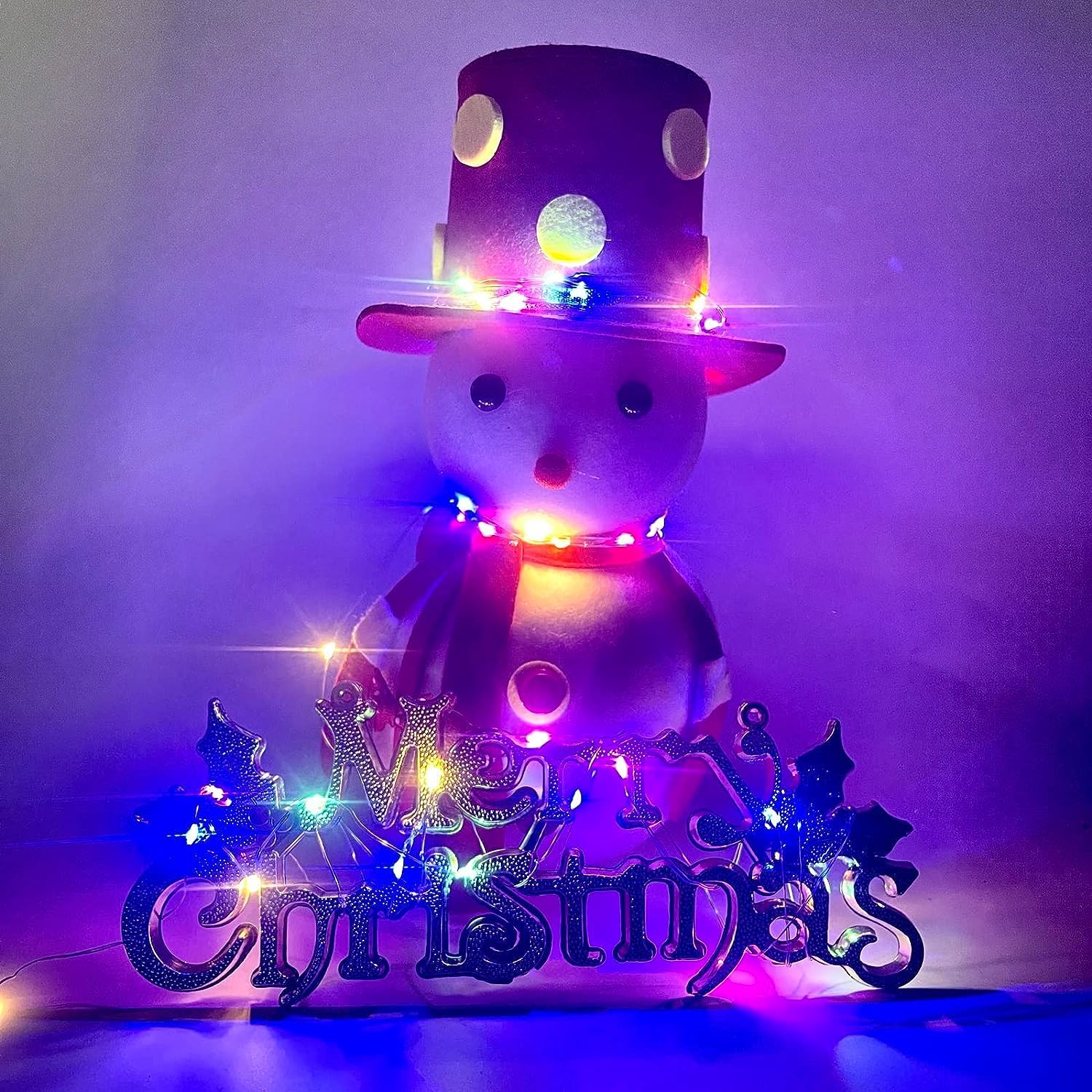 4-Pack 50 LED Fairy Lights Battery Operated with Timer, 16FT Waterproof Starry String Lights Outdoor Indoor Mini Cuttable Lights