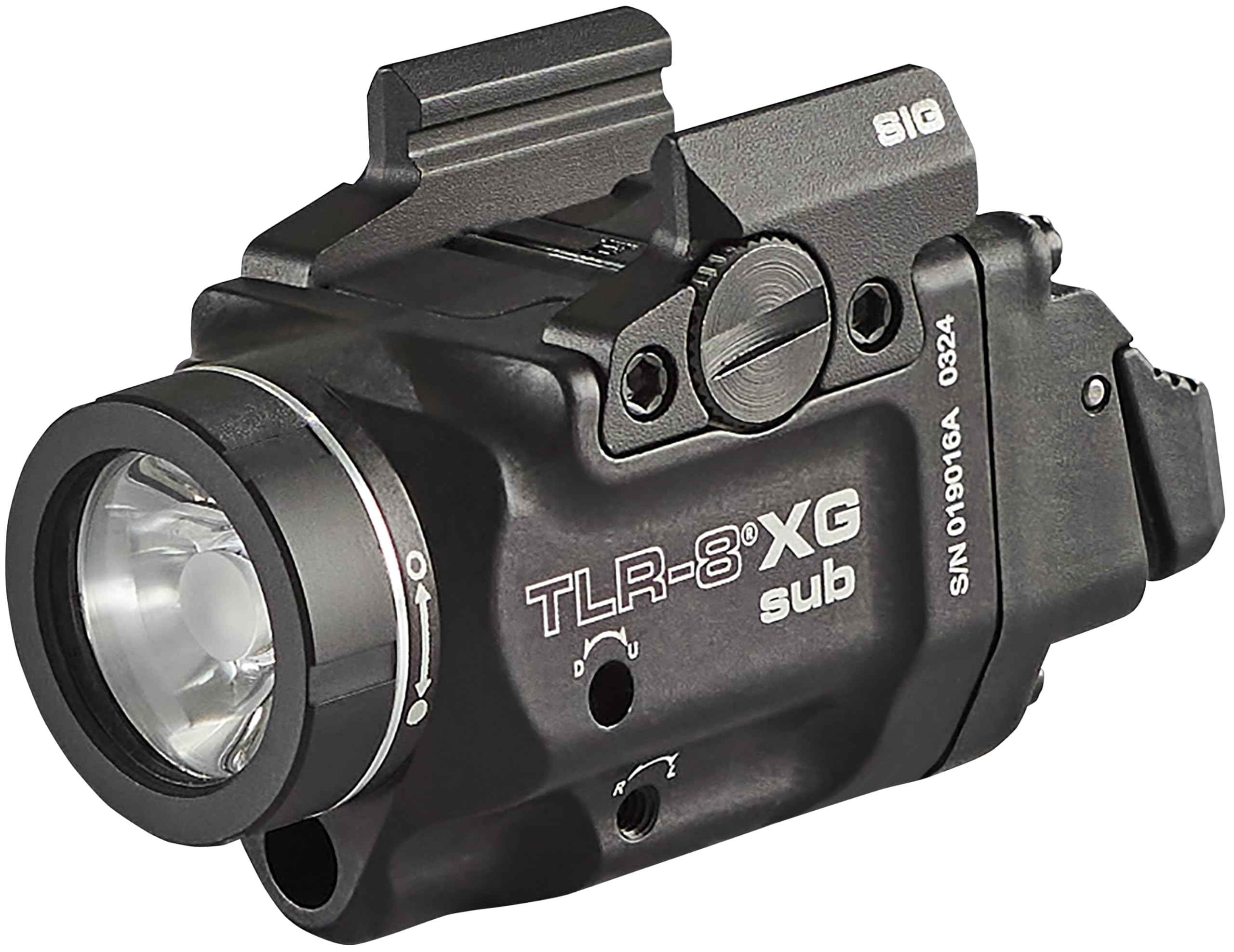 Streamlight 69437 TLR-8 X G sub 500-Lumen Rail-Mounted Tactical Weapon Light with Integrated Green Aiming Laser Exclusively for 