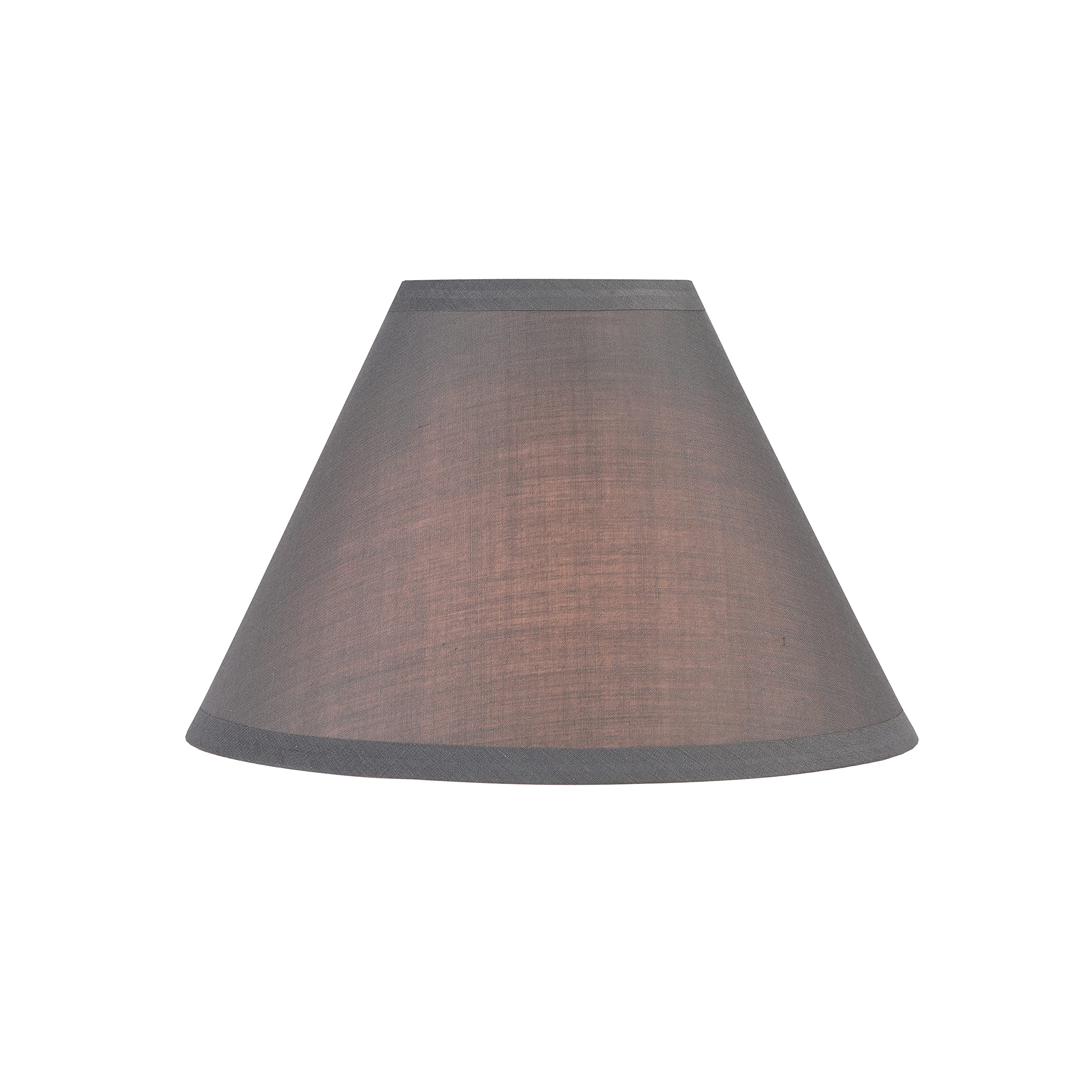 Aspen Creative 55002, Empire Uno Lamp Shade, Dark Gray, 4&quot; Top X 10&quot; Bottom X 7&quot; Slant Height, Slip Uno 33Mm