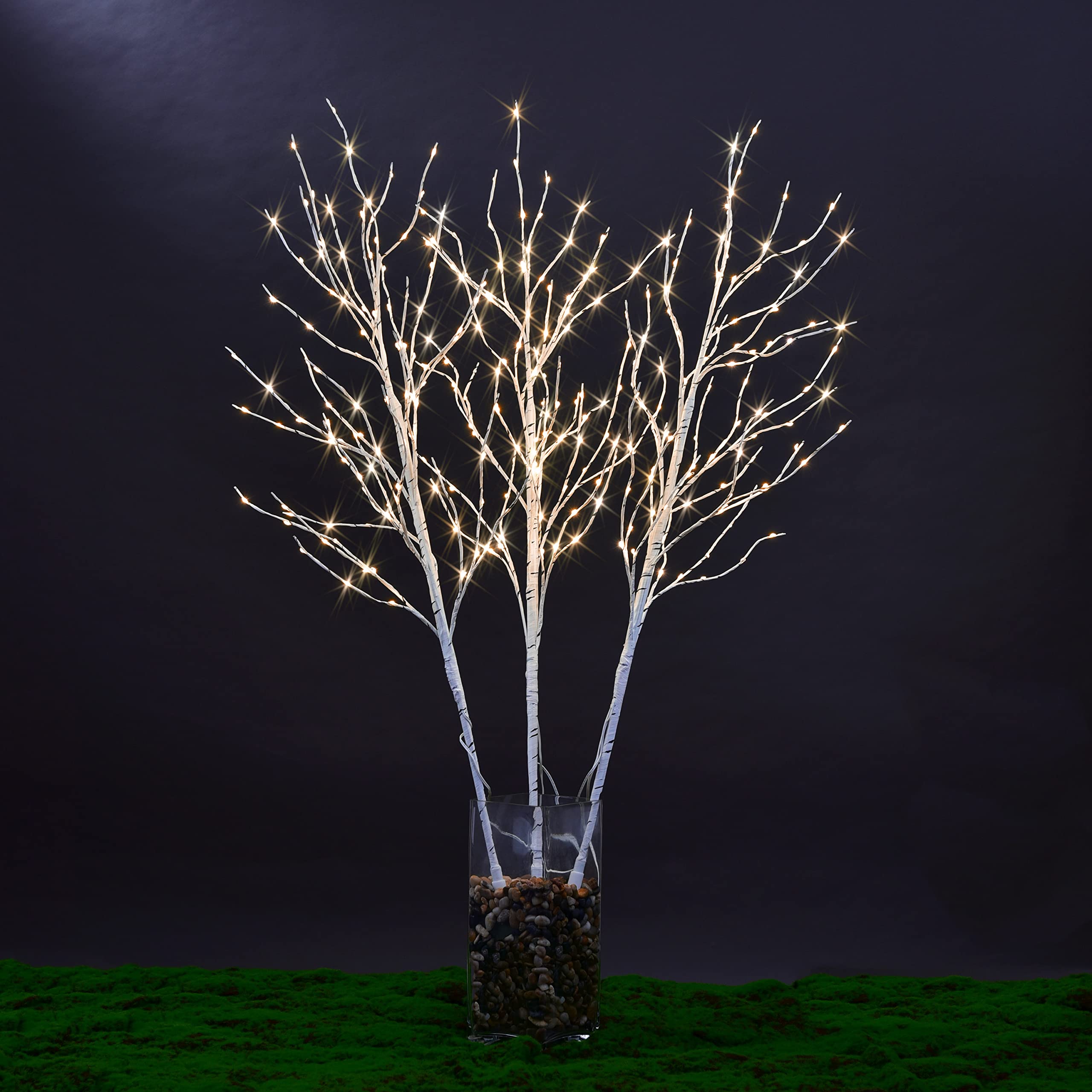 Lightshare Lighted 41In Artificial Twig Birch Tree Branch With 300 Fairy Led Lights Plug In With Timer For Spring Thanksgiving C