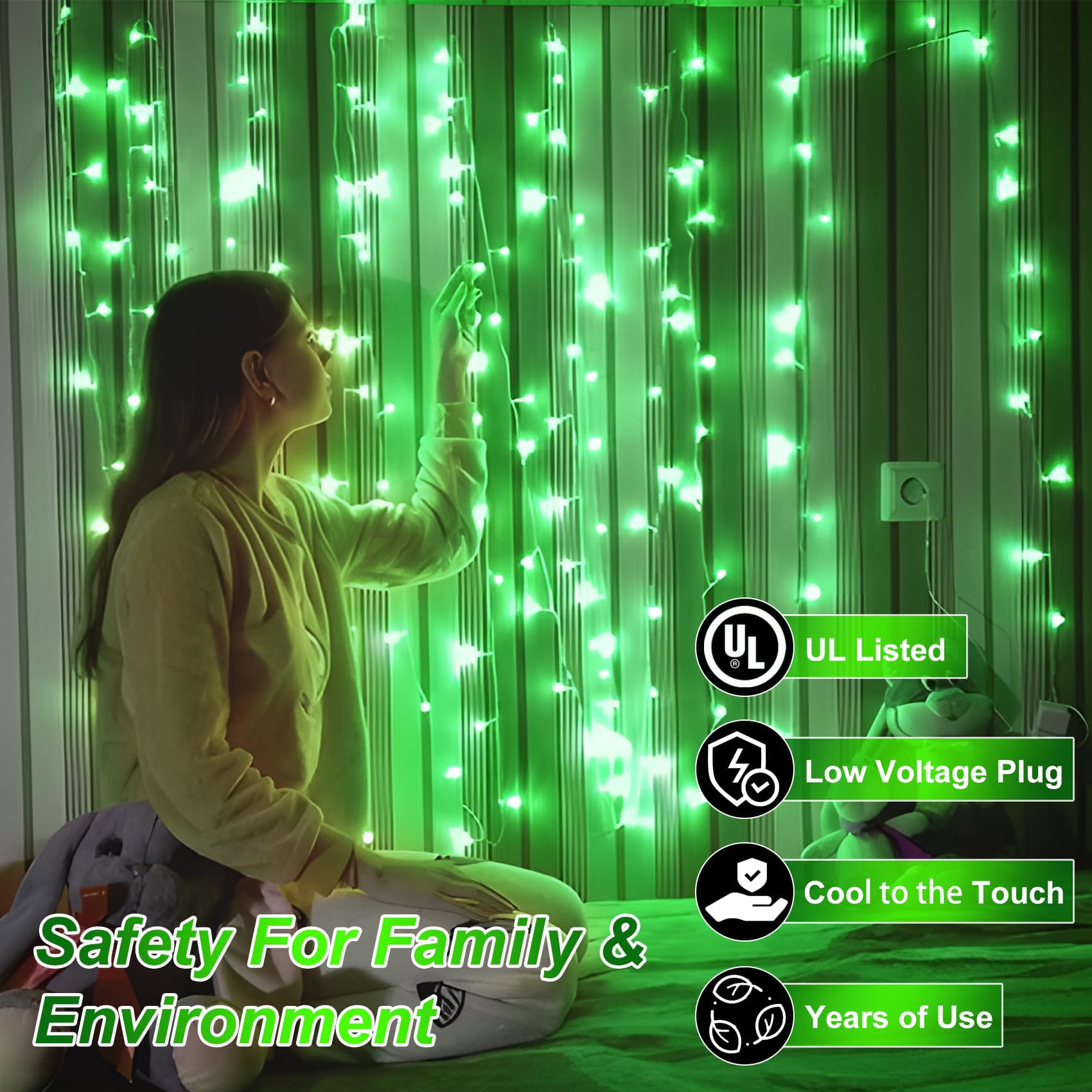 750 Led 256Ft Outdoor Christmas Lights, Super Long String Lights 8 Modes Timer Memory, Outsite Waterproof Dark Green Wire Fairy