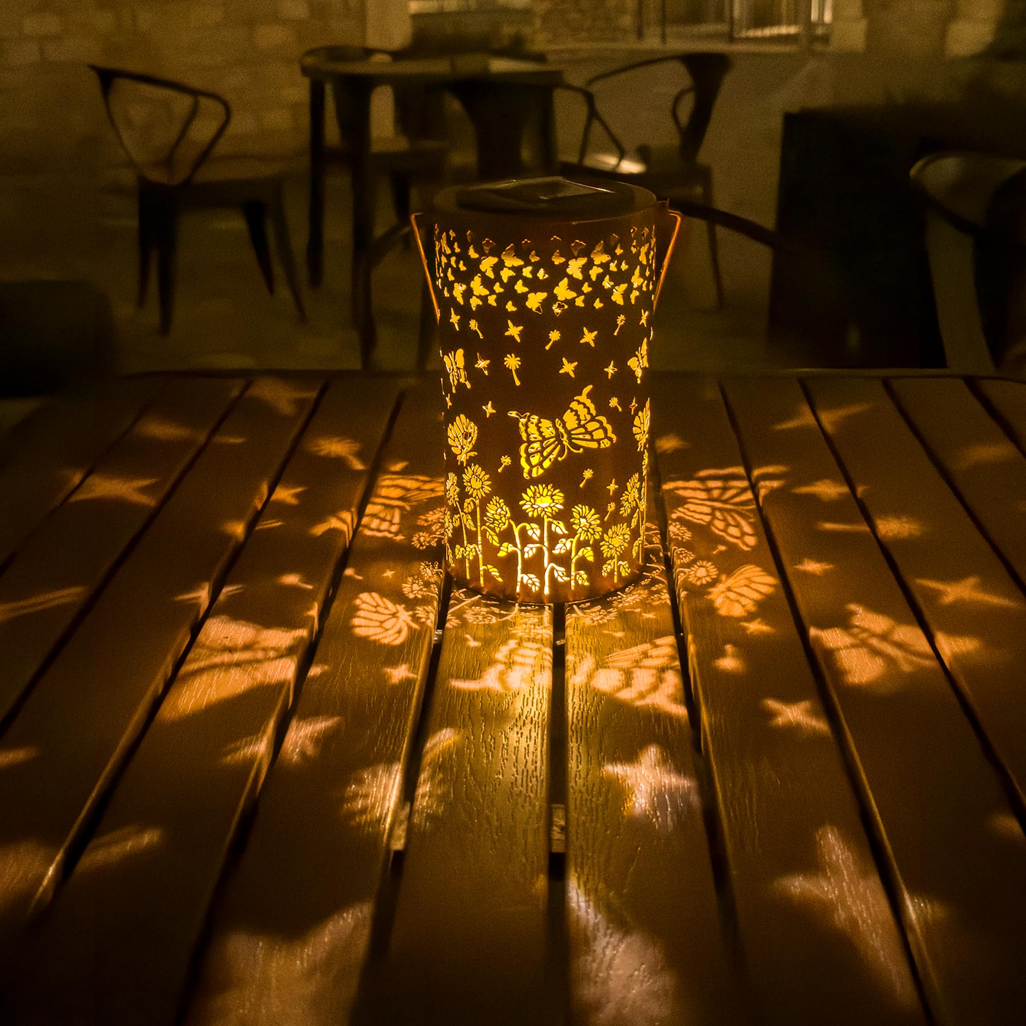 Anytalk Butterfly Solar Lanterns Outdoor Waterproof, Birthday Gifts For Women Mom Grandma, Hanging Solar Lights For Yard, Patio,