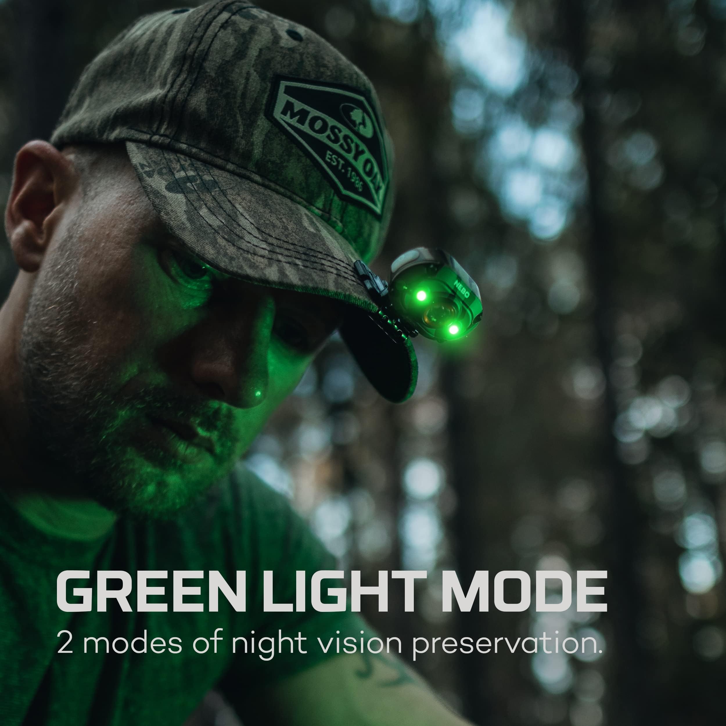 Nebo Mycro Usb Rechargeable, Adjustable Led Headlamp & Cap Light, Bright Spot Light For Camping, Hiking, Caving, Fishing With Ad