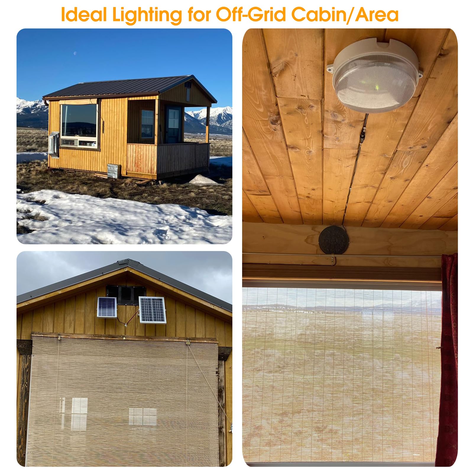 Sunbonar Solar Ceiling Light With Remote - 1000 Lumen Indoor/Outdoor Cool/Warm White Light