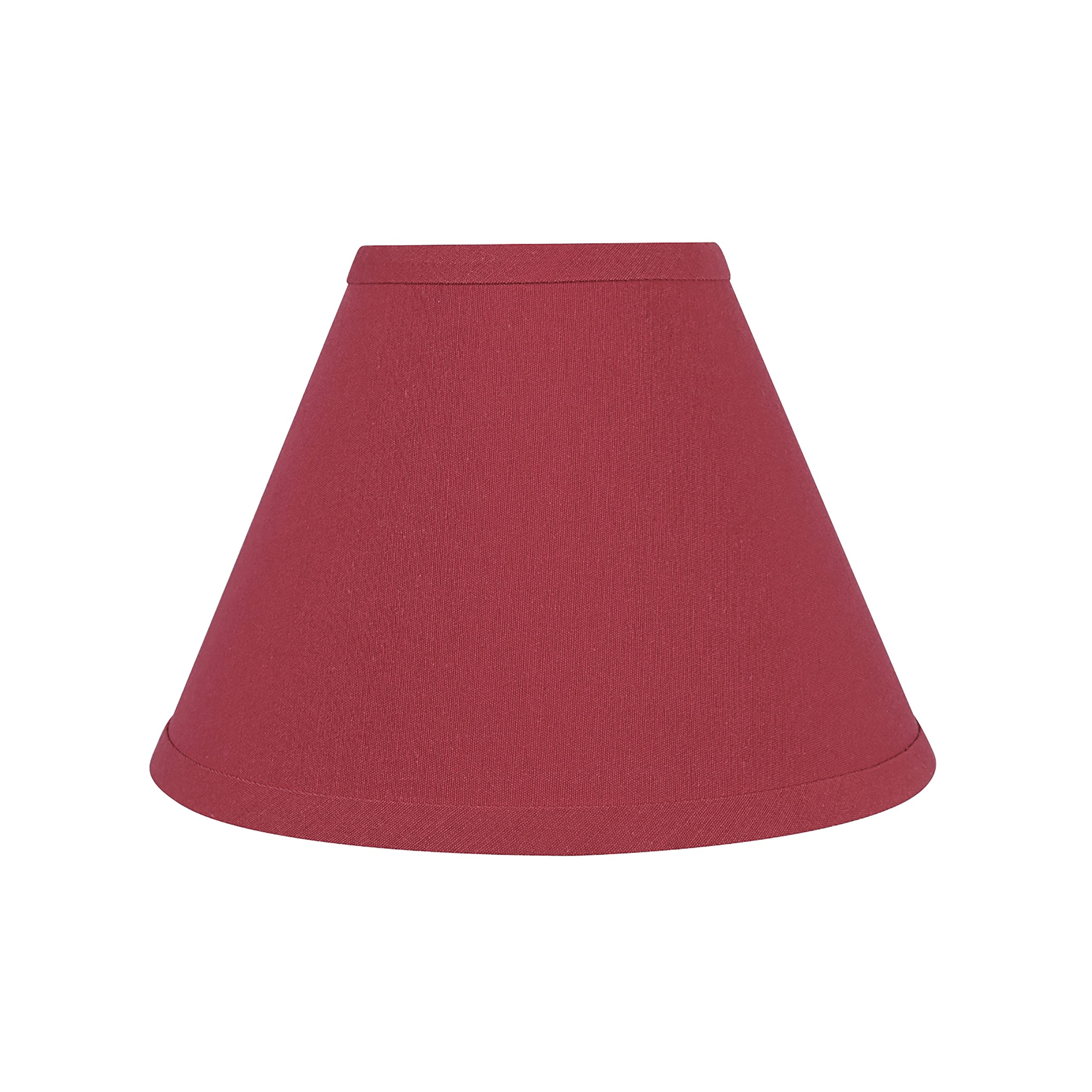 Aspen Creative 58879A Transitional Empire Shape Uno Construction Lamp Shade, Currant Red, 6'' Top X 12'' Bottom X 9'' Slant Heig