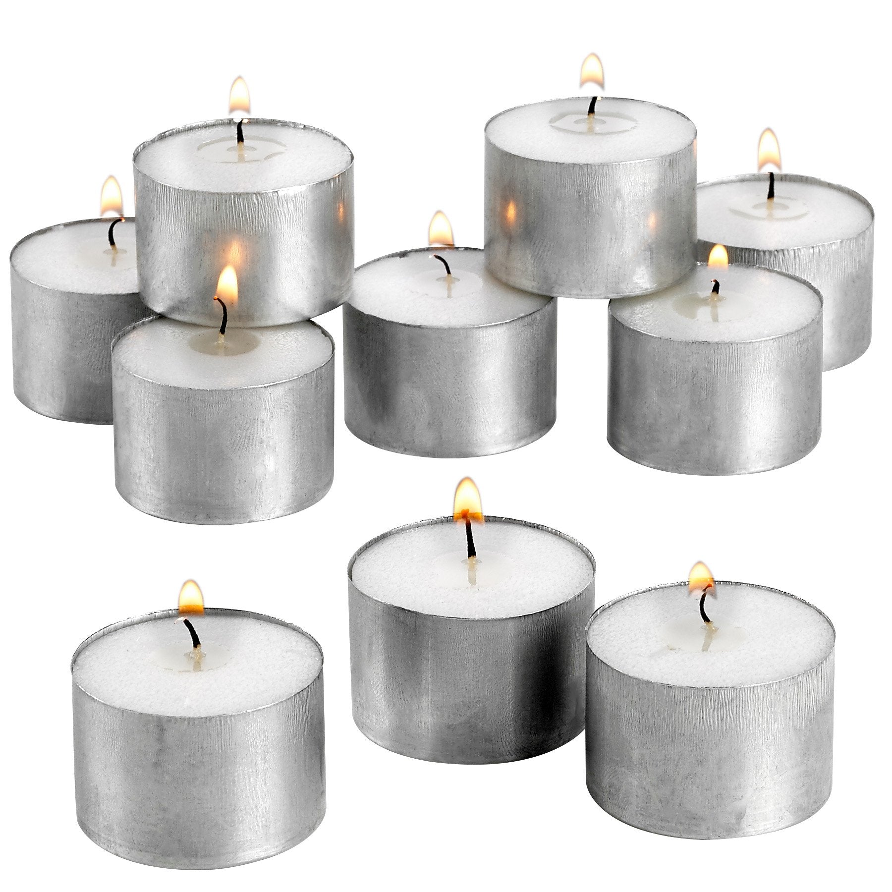 Light In The Dark Tea Light Candles - 6 Hours Burning, Unscented White Wax, Model TL-6520, Bulk Pack of 520 for Events & Decor