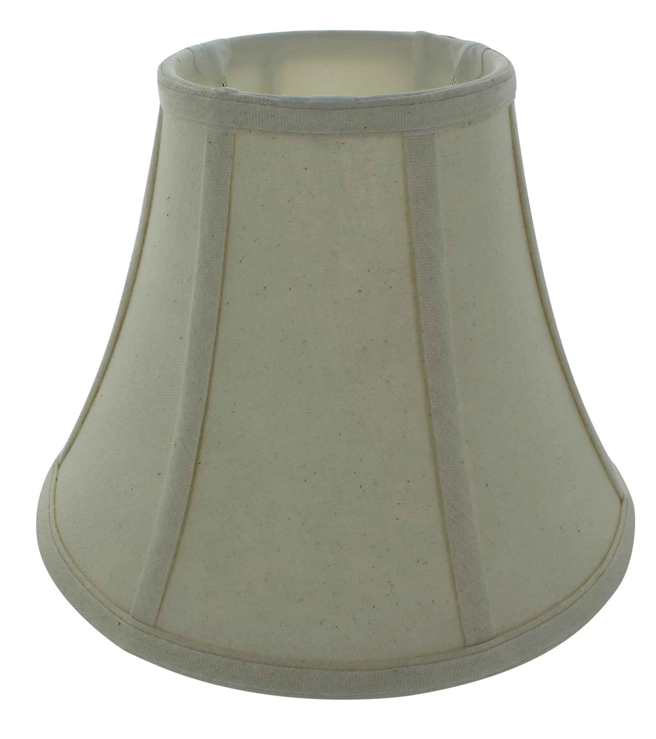 Upgradelights Natural Linen Eggshell Uno Lamp Shade, 12 Inch Downbridge, Model: naturallinen12"unoUIB#2