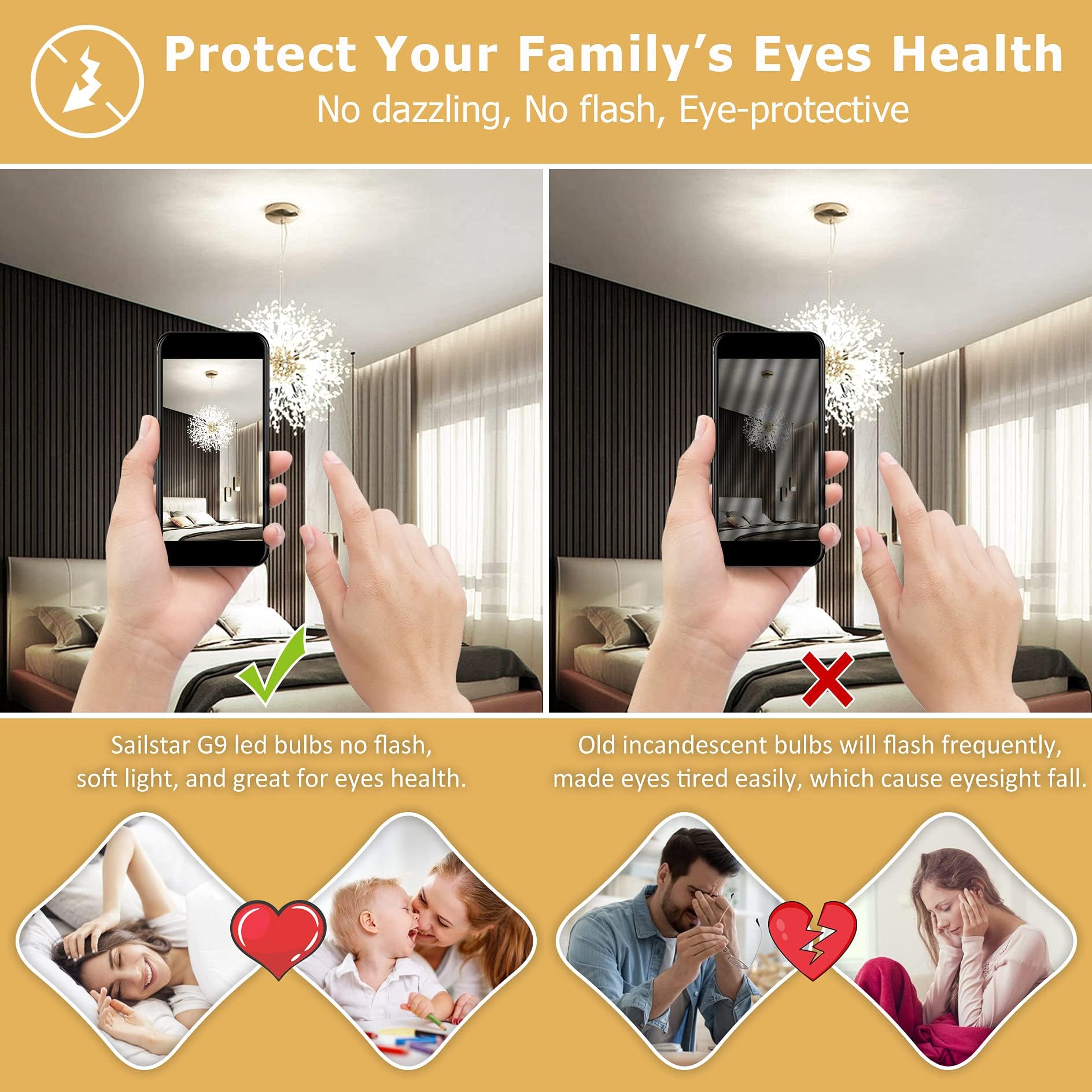 Sailstar G9 Led Bulb Dimmable 4000K Natural Daylight 18 Pack, T4 G9 4W Replacement For 40 Watts Halogen, Ceramic Bi Pin Base, 120V 400 Lumen 360°Beam Angle, G9 Light Bulbs For Chandelier