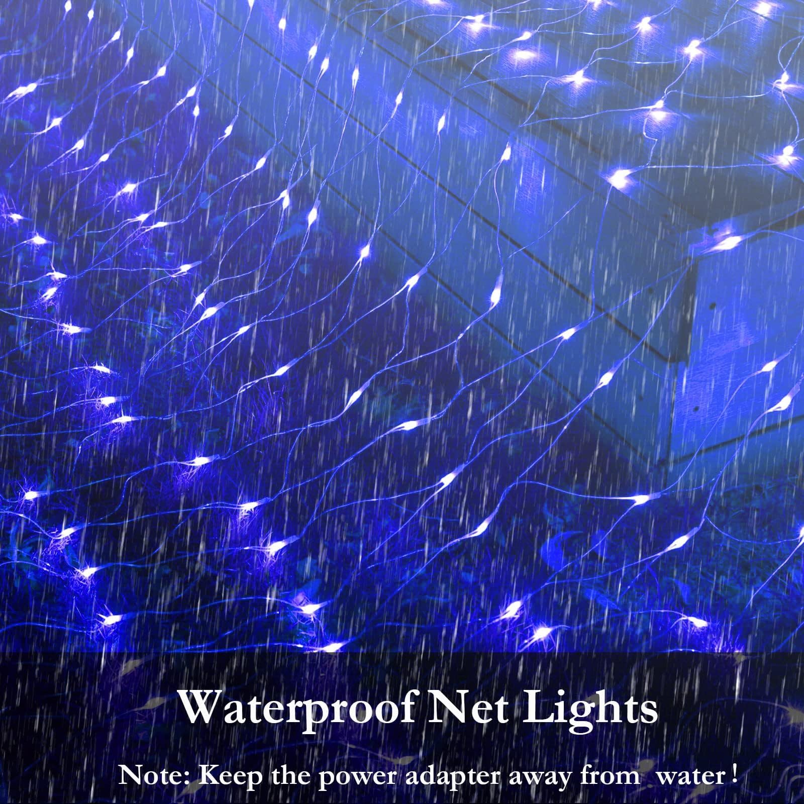 Joomer 2 Pack 12ft x 5ft 360 LED Christmas Net Lights, 8 Modes Bush Mesh Lights Connectable, Timer, Waterproof For Christmas Tre