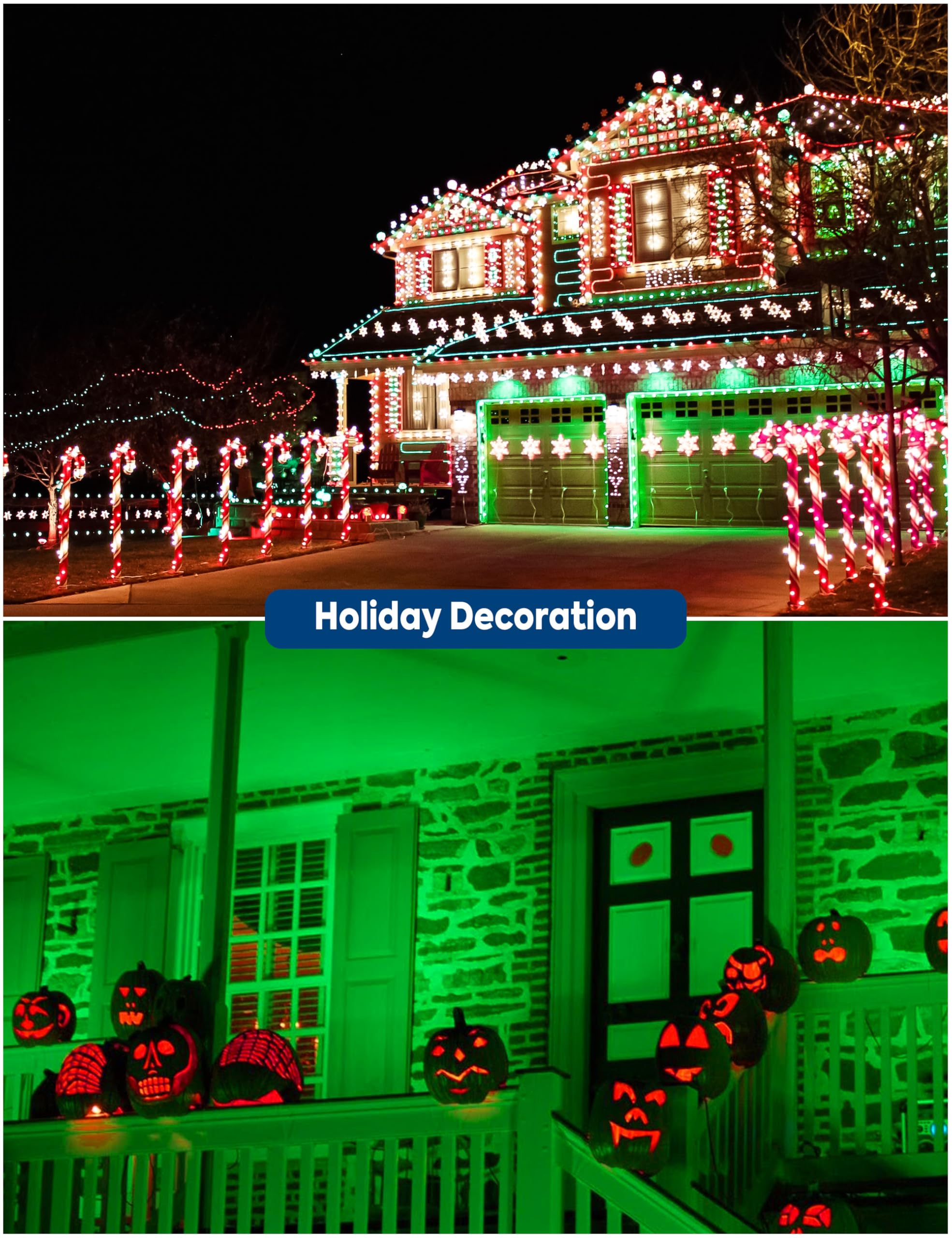 Nouscan Green Led Light Bulbs Outdoor  9W Equivalent 60W  A19 Green Colored Light Bulb E26 Base Outdoor For Halloween  Christmas  New Year  Porch Home Lighting  Bar Decor  Non-Dim  4 Pack