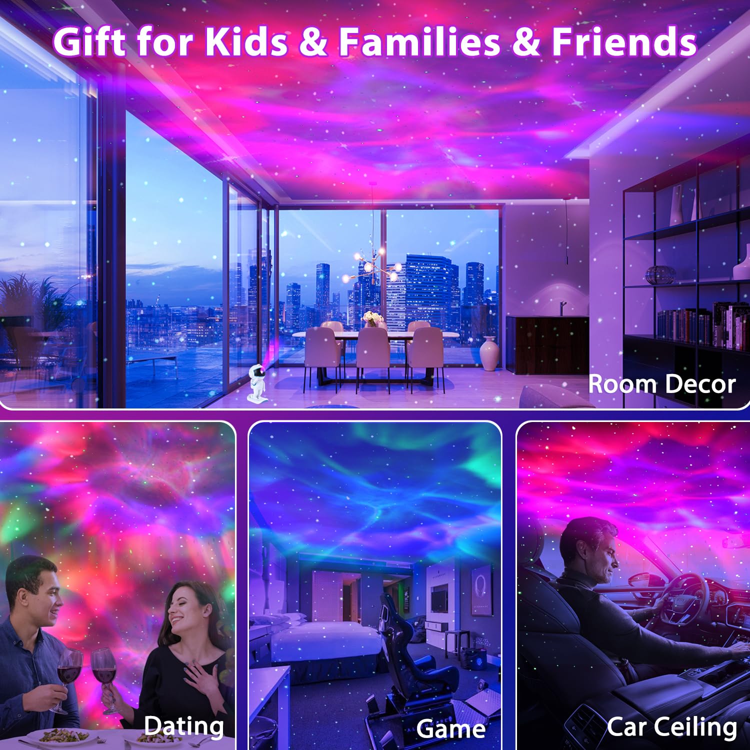 Star Galaxy Projector, Galaxy Night Light Projector For Bedroom With Remote Control & Timer, For Bedroom, Living Room And Home T