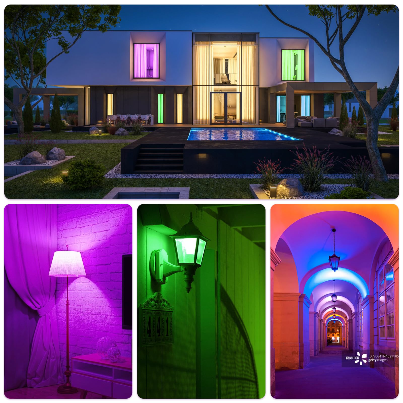 2-Pack Green Light Bulb Christmas Light Bulbs, 9W (60W Equivalent) Led Colored Light Bulb E26 Base For Christmas Halloween Home Holiday Lighting Party Wedding Bar Mood Decor