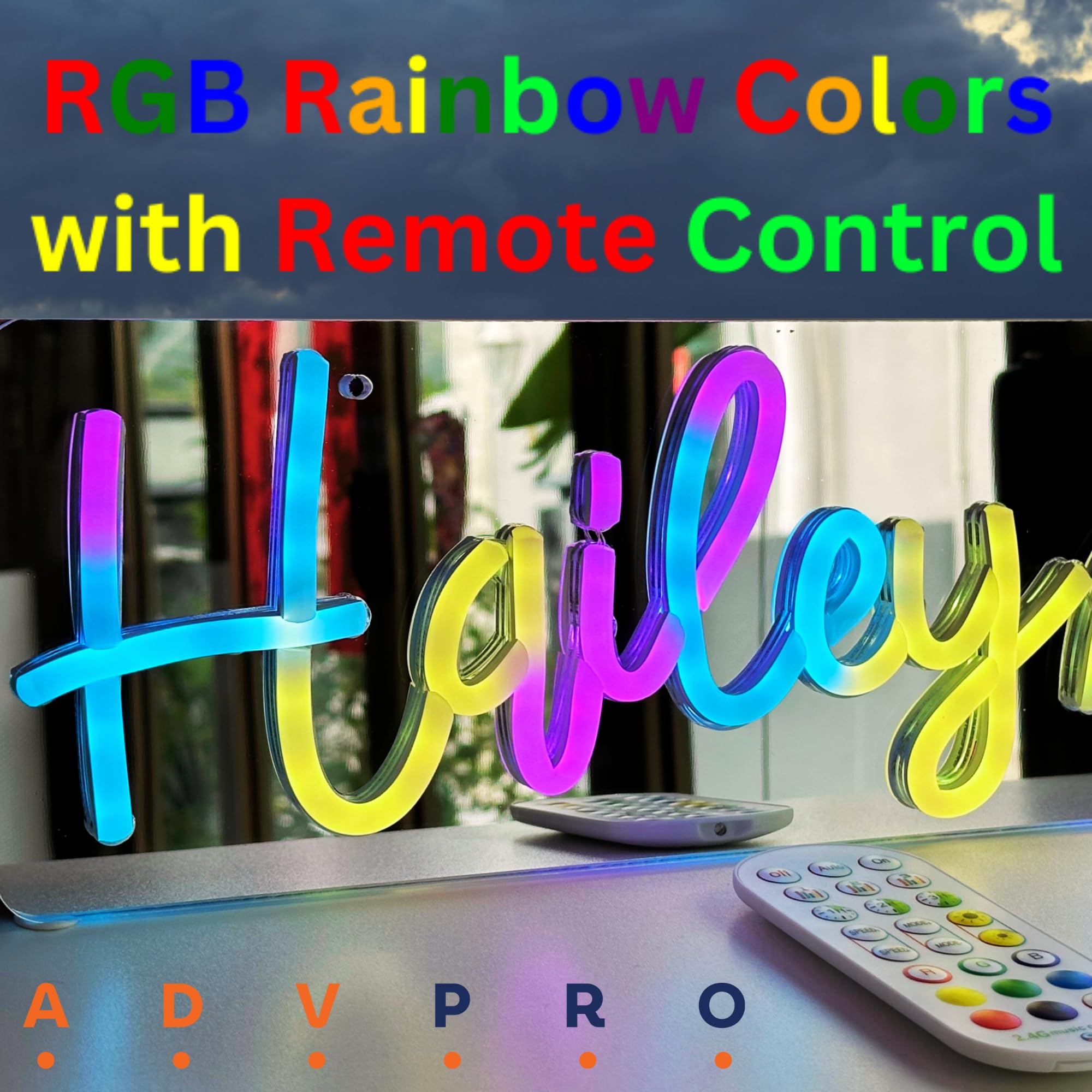 ADVPRO Custom LED Neon Signs, Customizable for Wall Decor, Wedding, Birthday Party, Personalized Large Led Neon Light Sign with