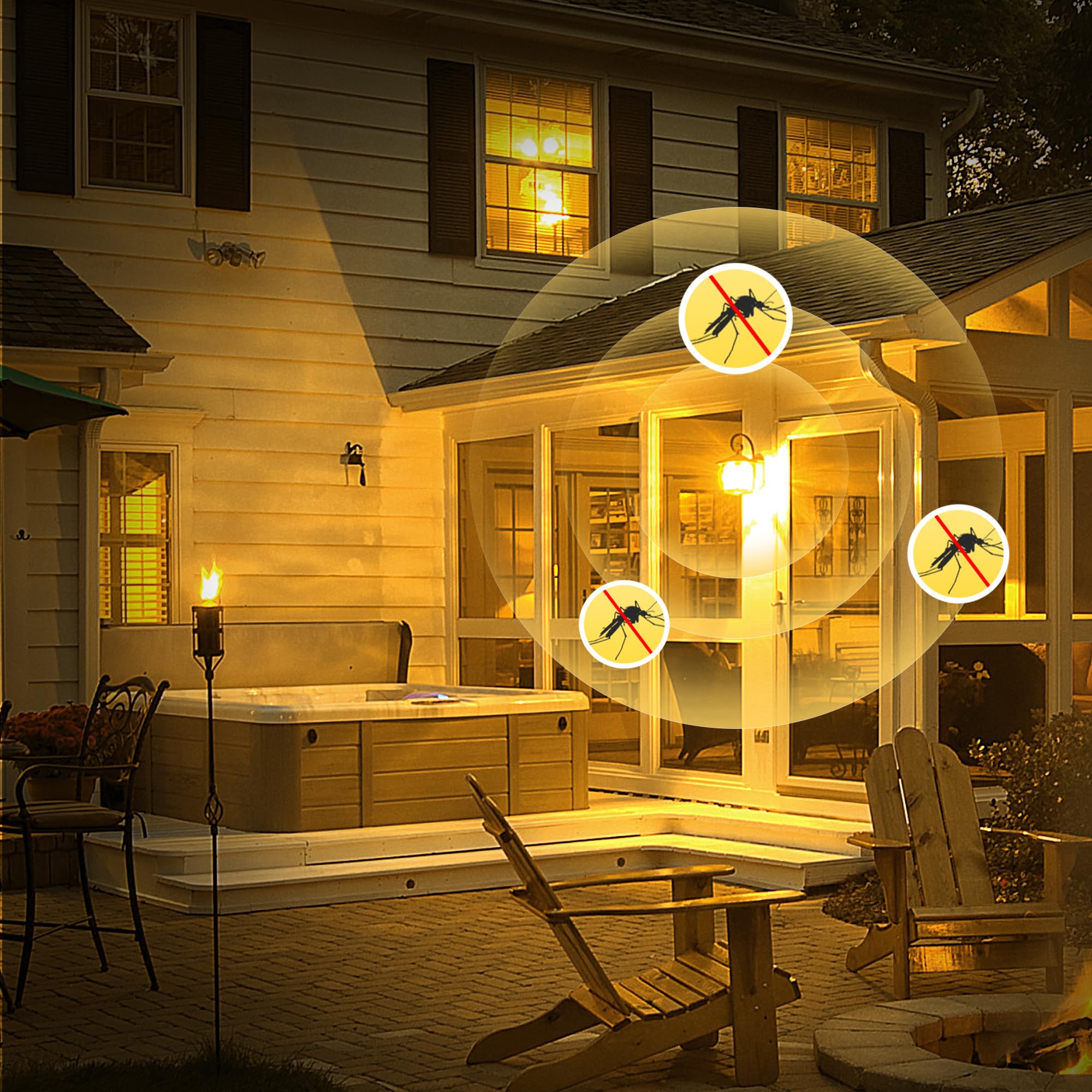 2 Pack Par30 Yellow Bug Light Bulb Outdoor, Amber Yellow 12W Led Bulb 100W Equivalent Bug Light For Outside 2000K, E26 Base Floo