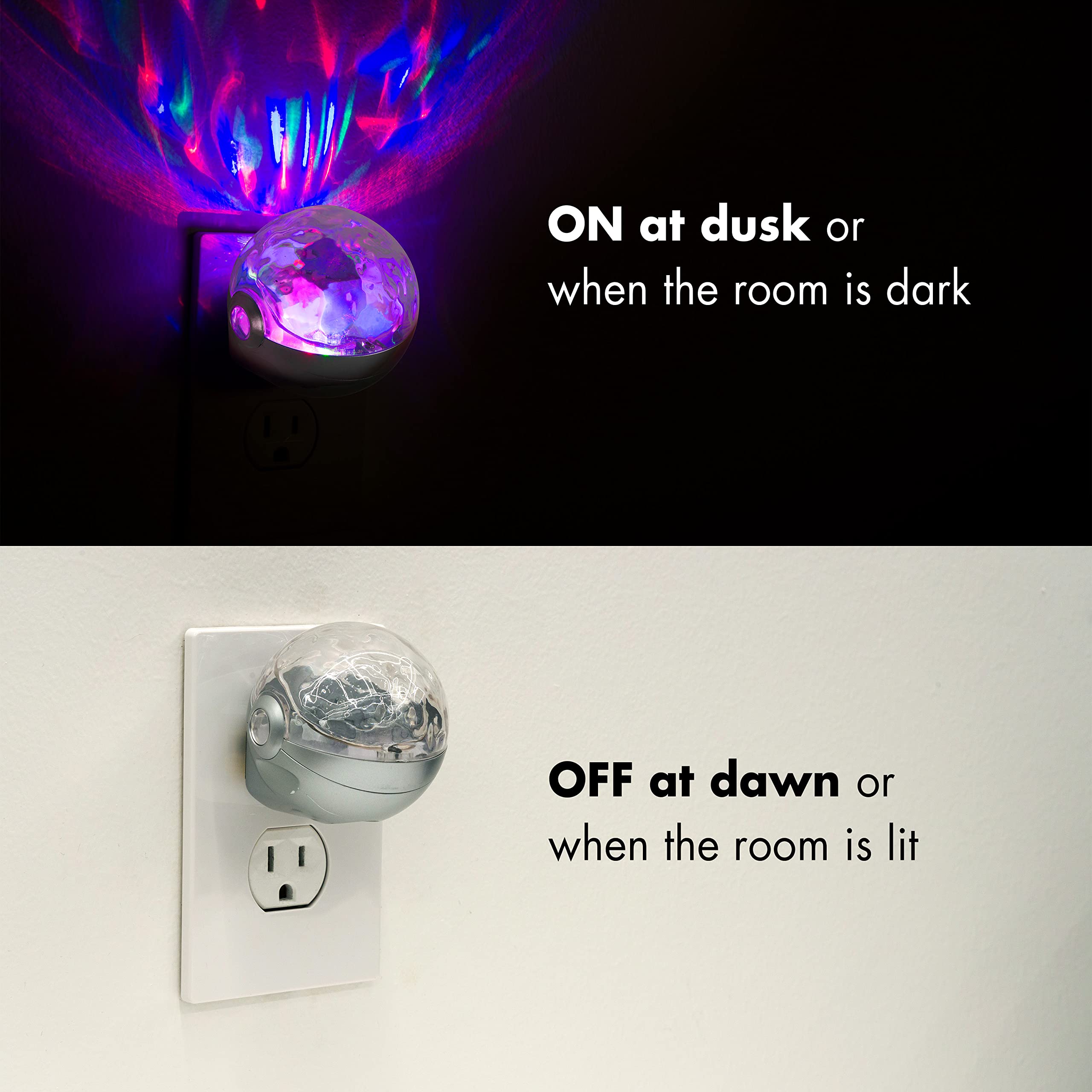 Projectables Space Nebula Led Night Light Projector, Color Changing Plug-In, Dusk-To-Dawn Sensor, Galaxy Projector Space Ideal F