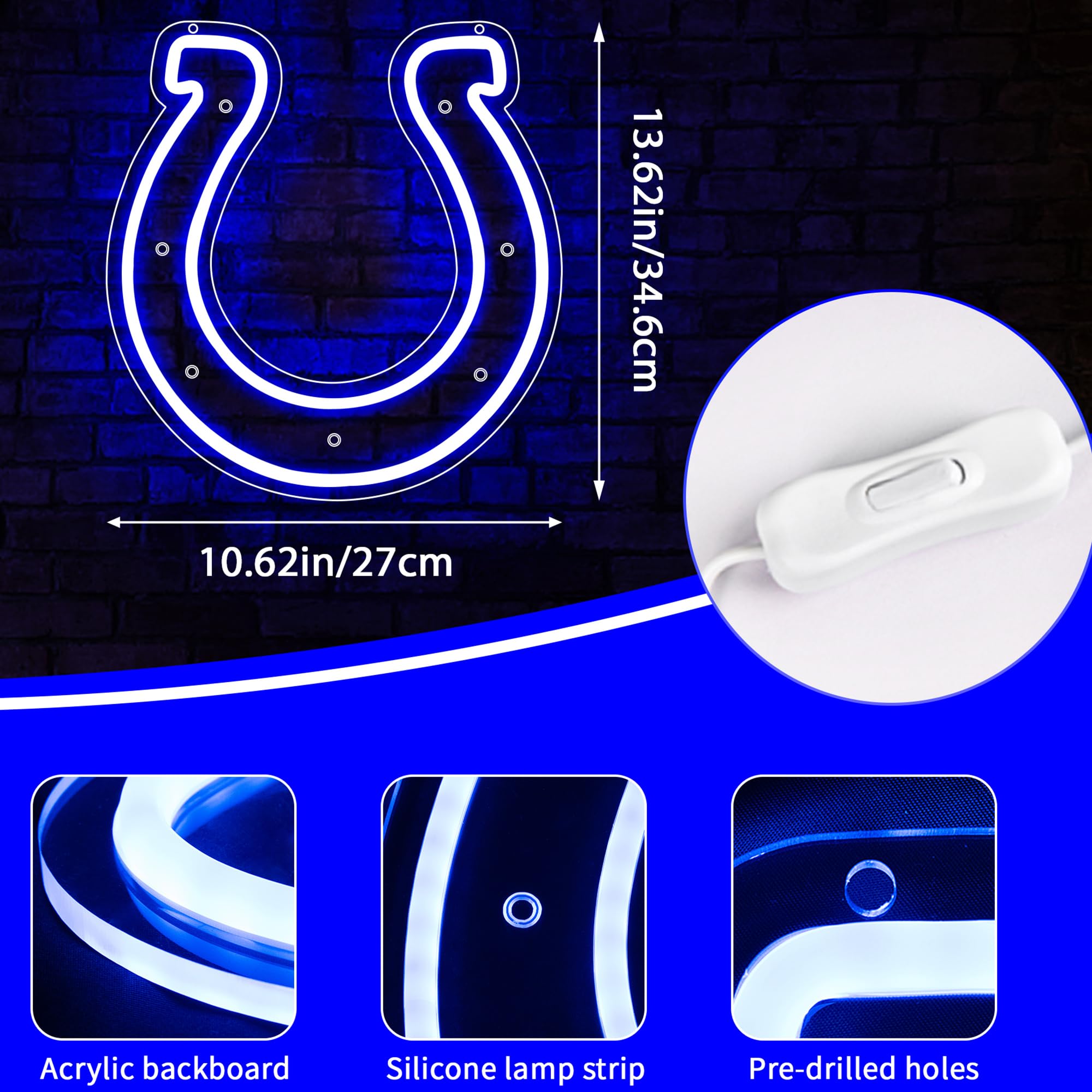 Football Neon Sign For Wall Decor Football Led Neon Light For Man Cave Birthday Gifts For Rugby Fans With Rugby Team Light Up Sign For Party Club Bar Dorm Size12.9 * 13.7In(Zyld116)
