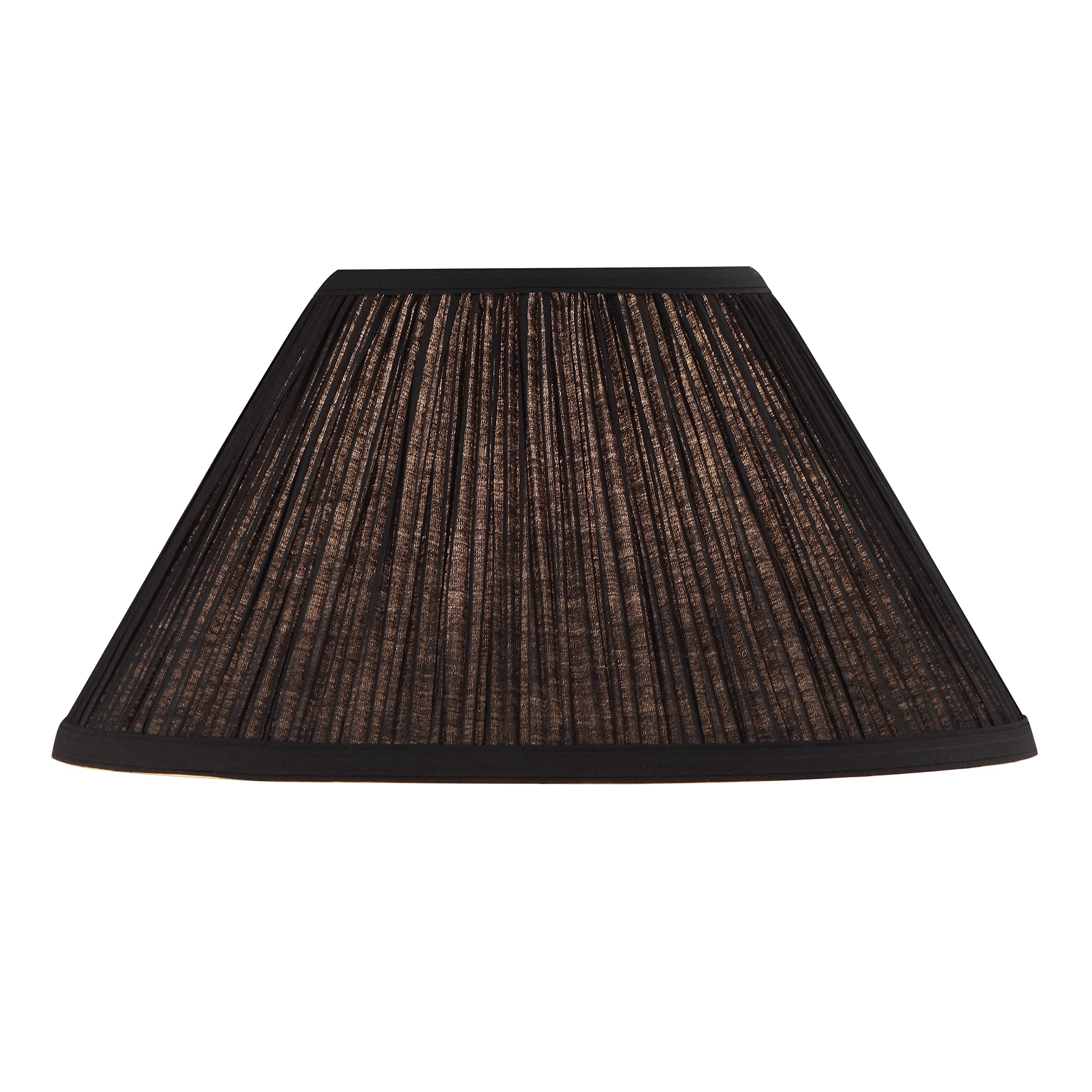 Aspen Creative 33141, Mushroom Pleated Traditional Spider Lamp Shade, Black, 6'' Top X 14'' Bottom X 18'' Slant