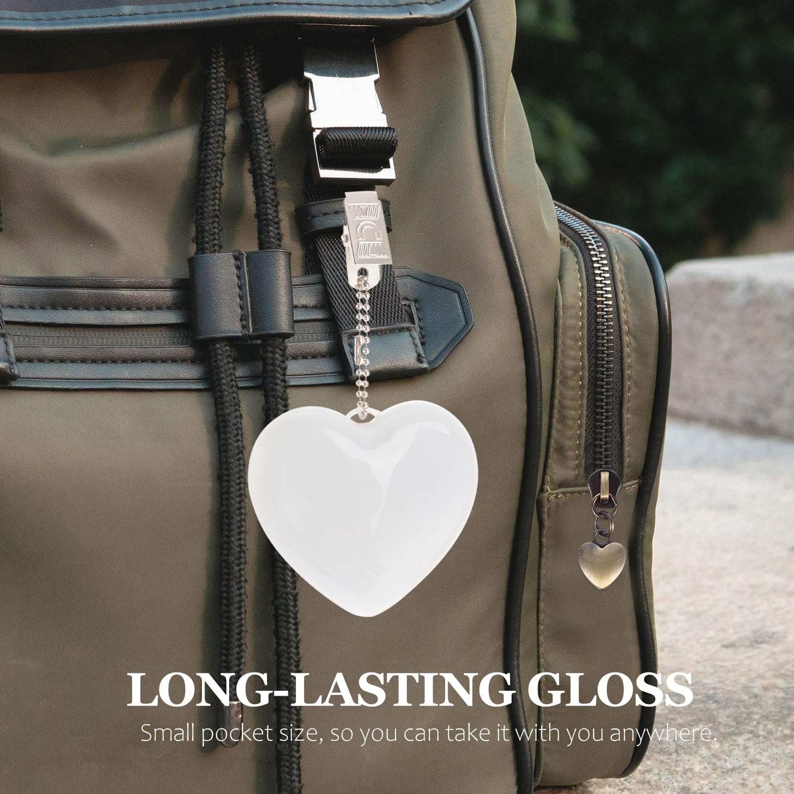 Uonlytech Heart LED Purse Light Handbag Light with Touch Sensor Lamp Xmas Cold White Tree Hanging Ornament Valentines Day Gift P