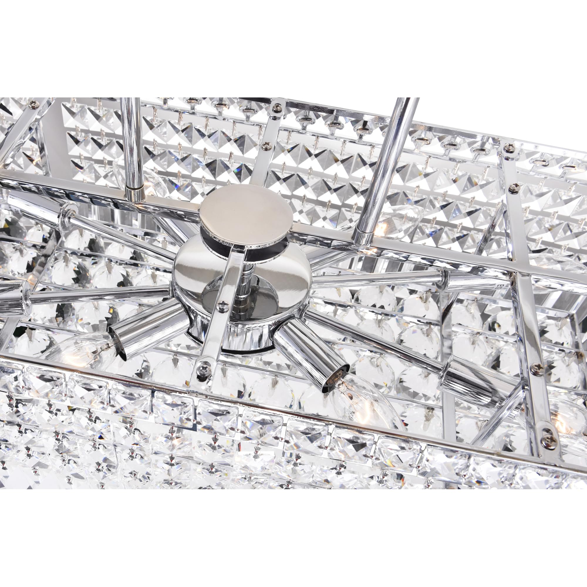 CWI Lighting Colosseum 8 Light Down Chandelier with Chrome Finish Fom