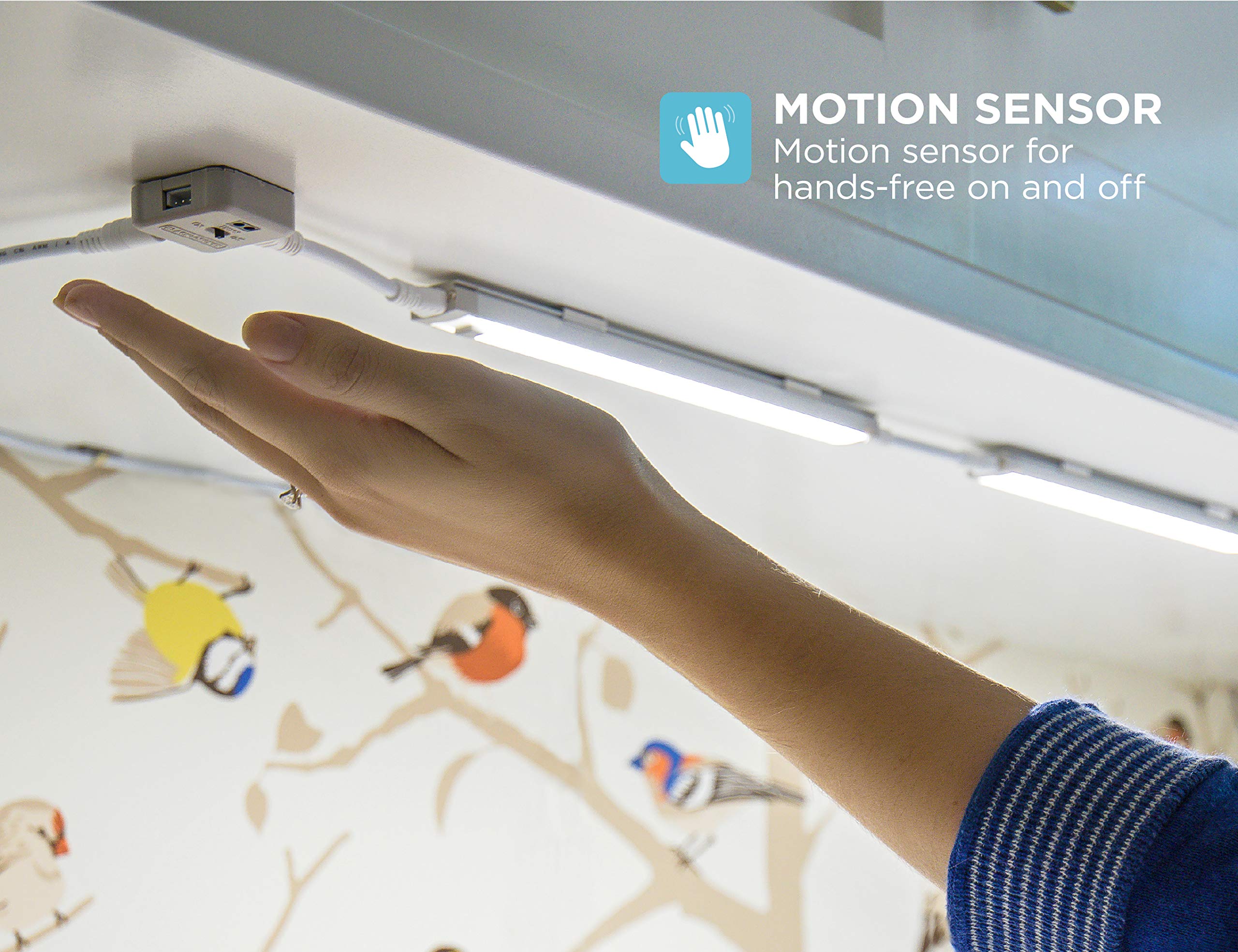 Black+Decker Leduc18-1Ck Dimmable Linkable Led Shop Light With Motion Sensor And Magnetic Option, 10.5W, 780 Lumens, 4000K, 18&quot;, Cool White