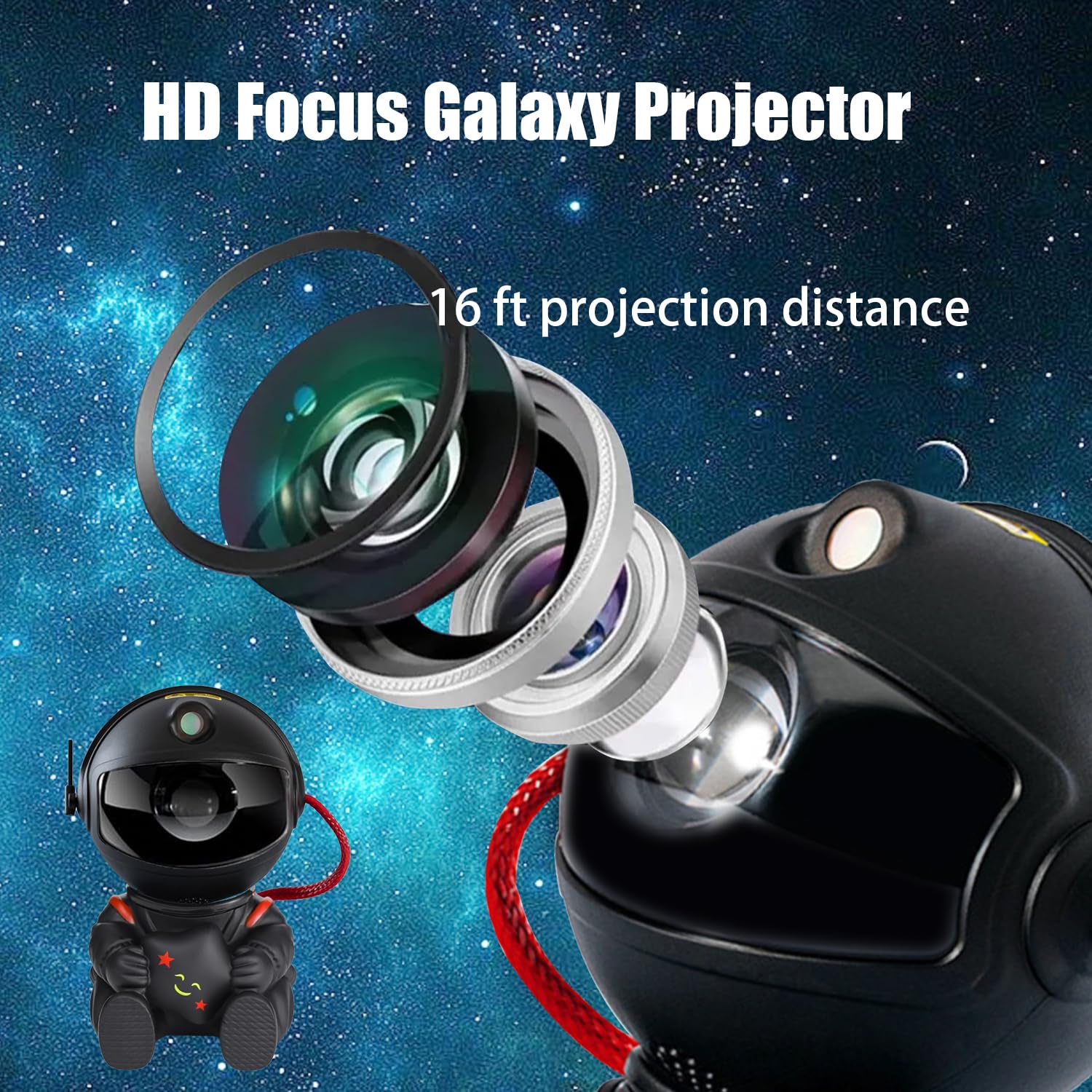 Astronaut Star Projector, Galaxy Projector Light, Kids Night Light, Nebula Star Ceiling Night Light,Gifts For Birthdays, Valenti