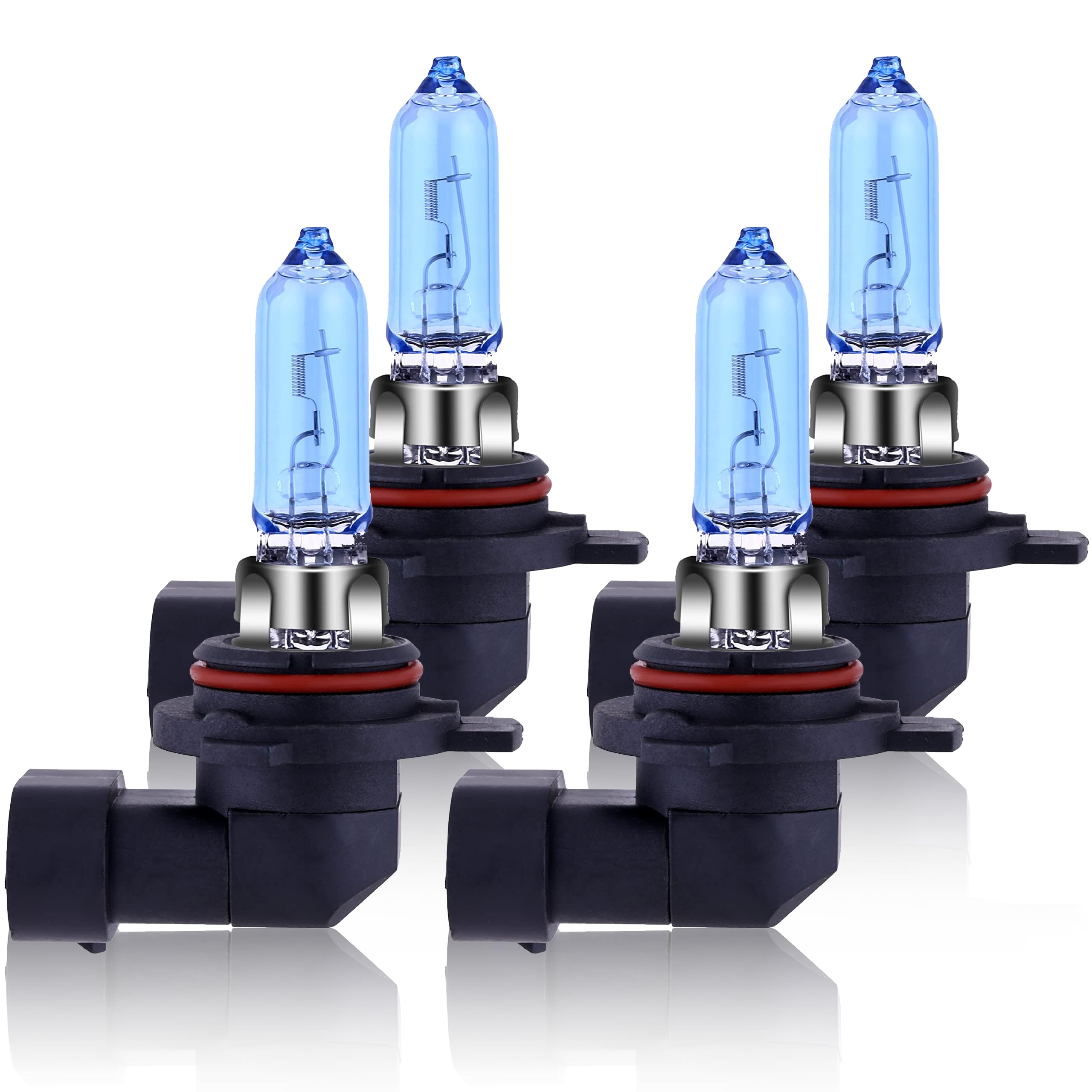 NEWBROWN Halogen Headlight Bulb 9012 HIR2 5000K Super White Light 12V/55W, 4 Pack