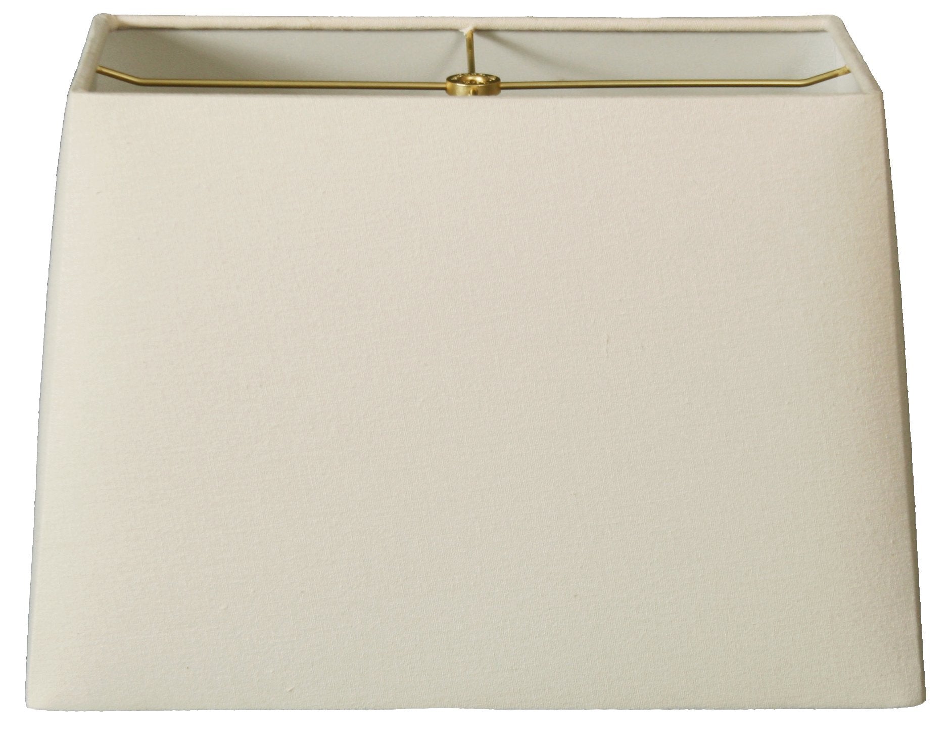 Royal Designs  Inc. Rectangle Hardback Lamp Shade  HB-613-14LNEG  Linen Eggshell  (6 x 12) x (8 x 14) x 10