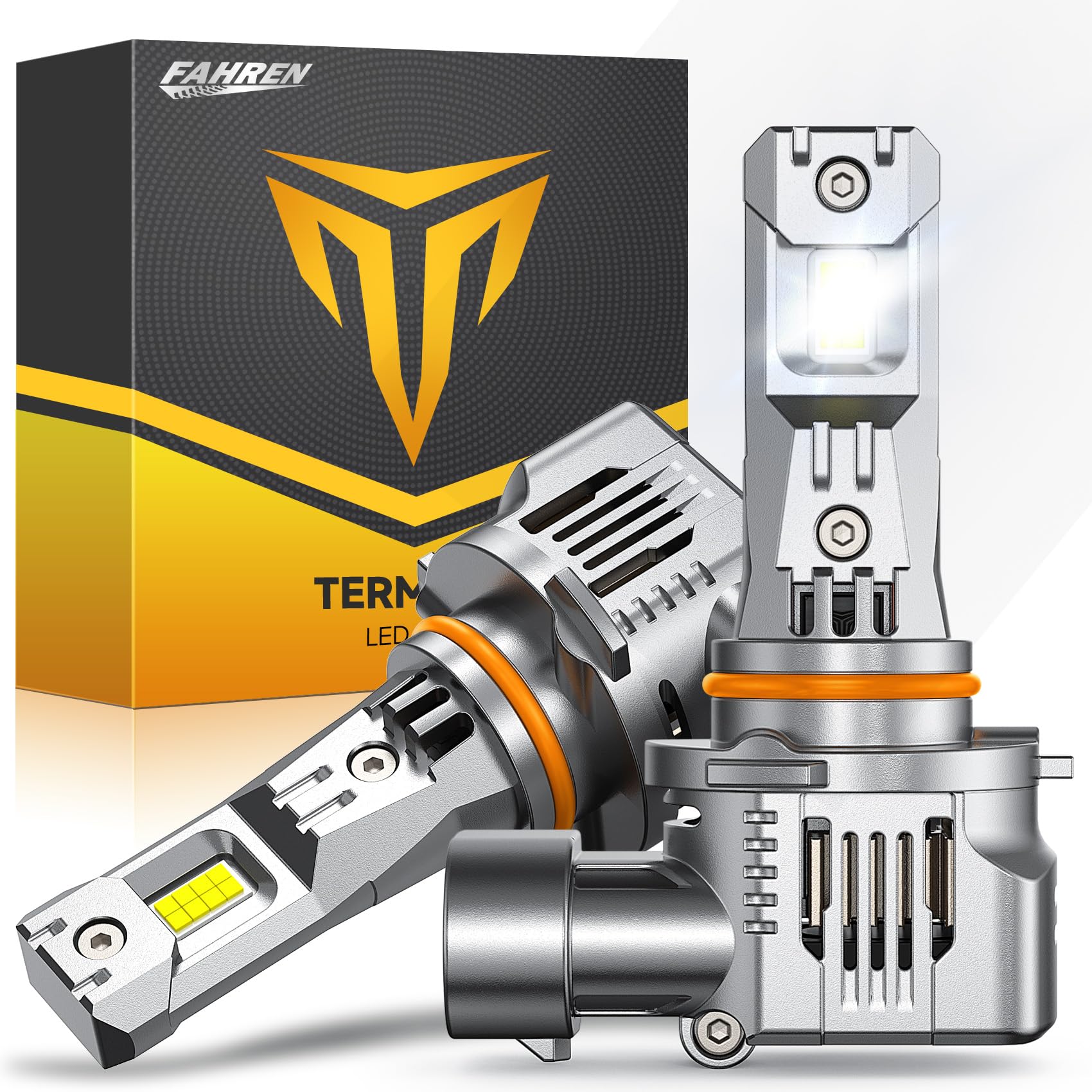FAHREN 9005 Fog Bulbs, 33000LM Brightness, 6500K Cool White, Plug and Play, Pack of 2