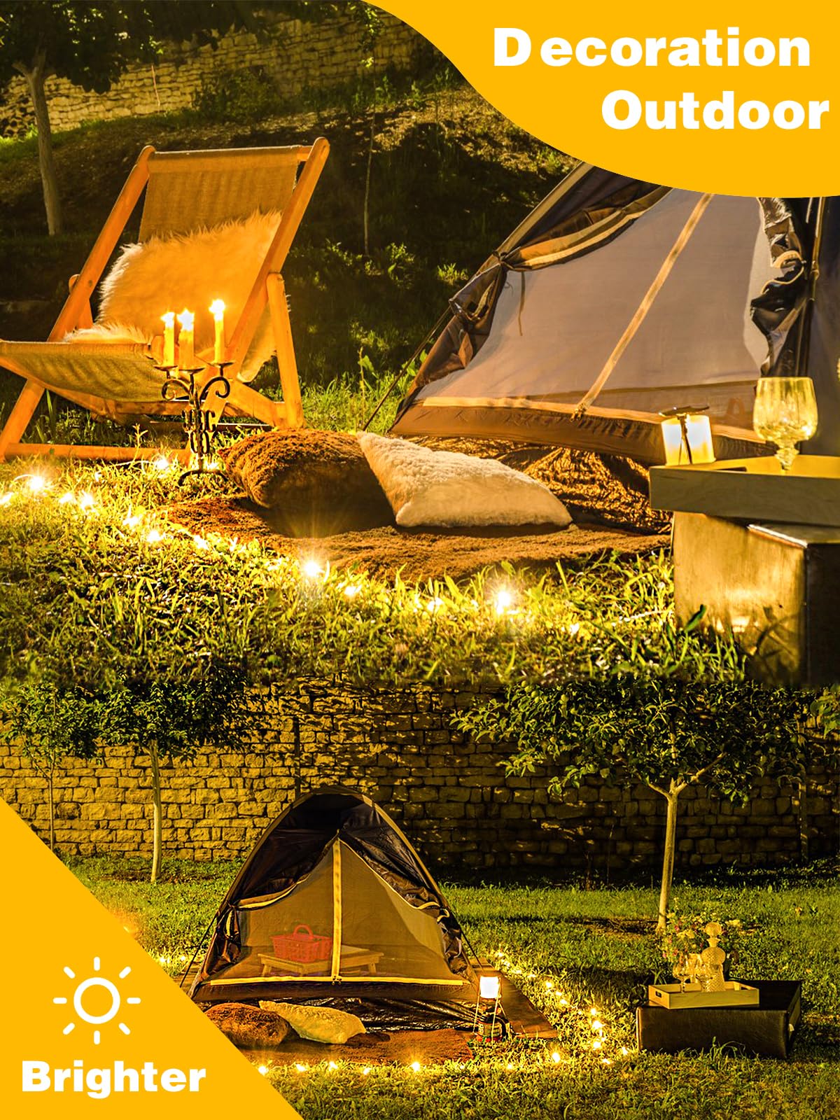 4 Pack 20Ft 60 Led Fairy Lights Battery Operated With Timer, Waterproof Twinkle Lights Indoor Outdoor, Cuttable String Lights Fo