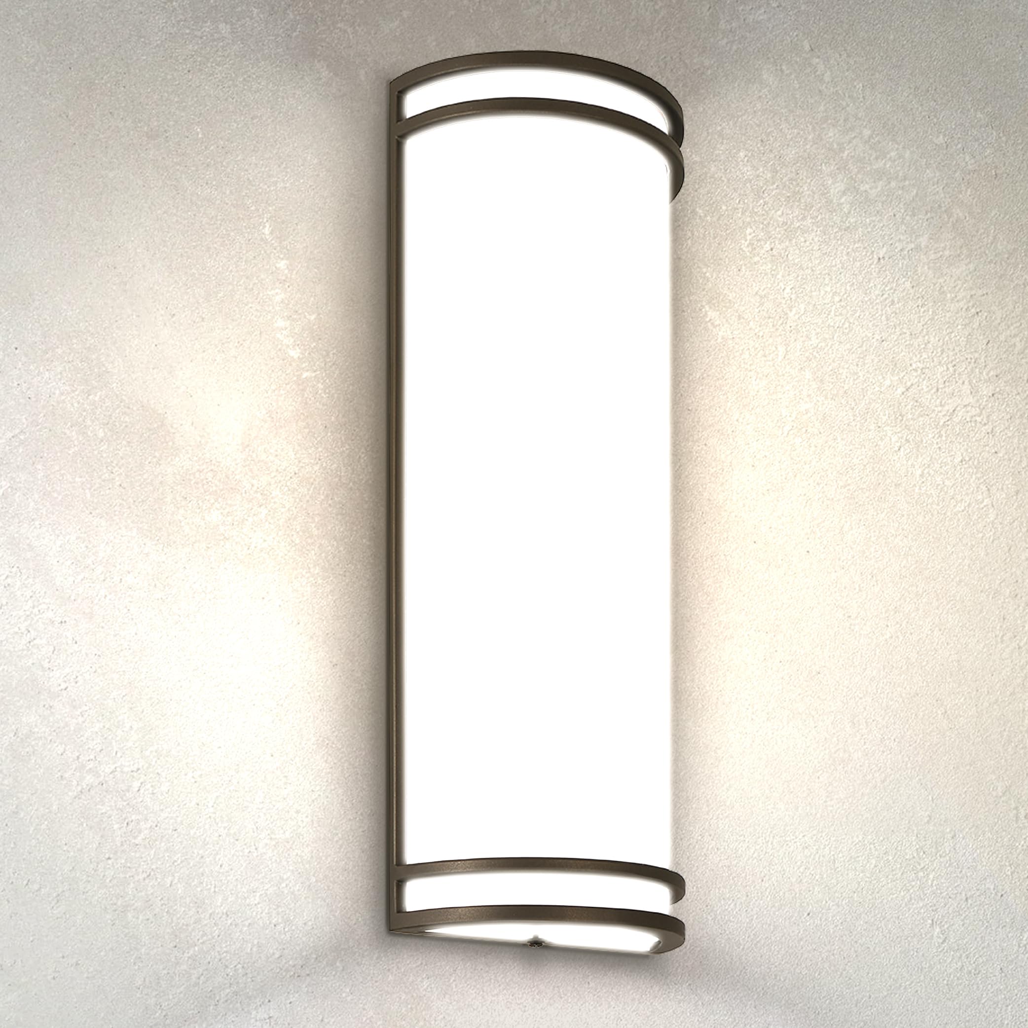 ASD 18 Inch LED Outdoor Wall Mount Light Fixture - Dimmable - Oil Rubbed Bronze - Durable Aluminum - Model A-LWS21M18D20CCBZ