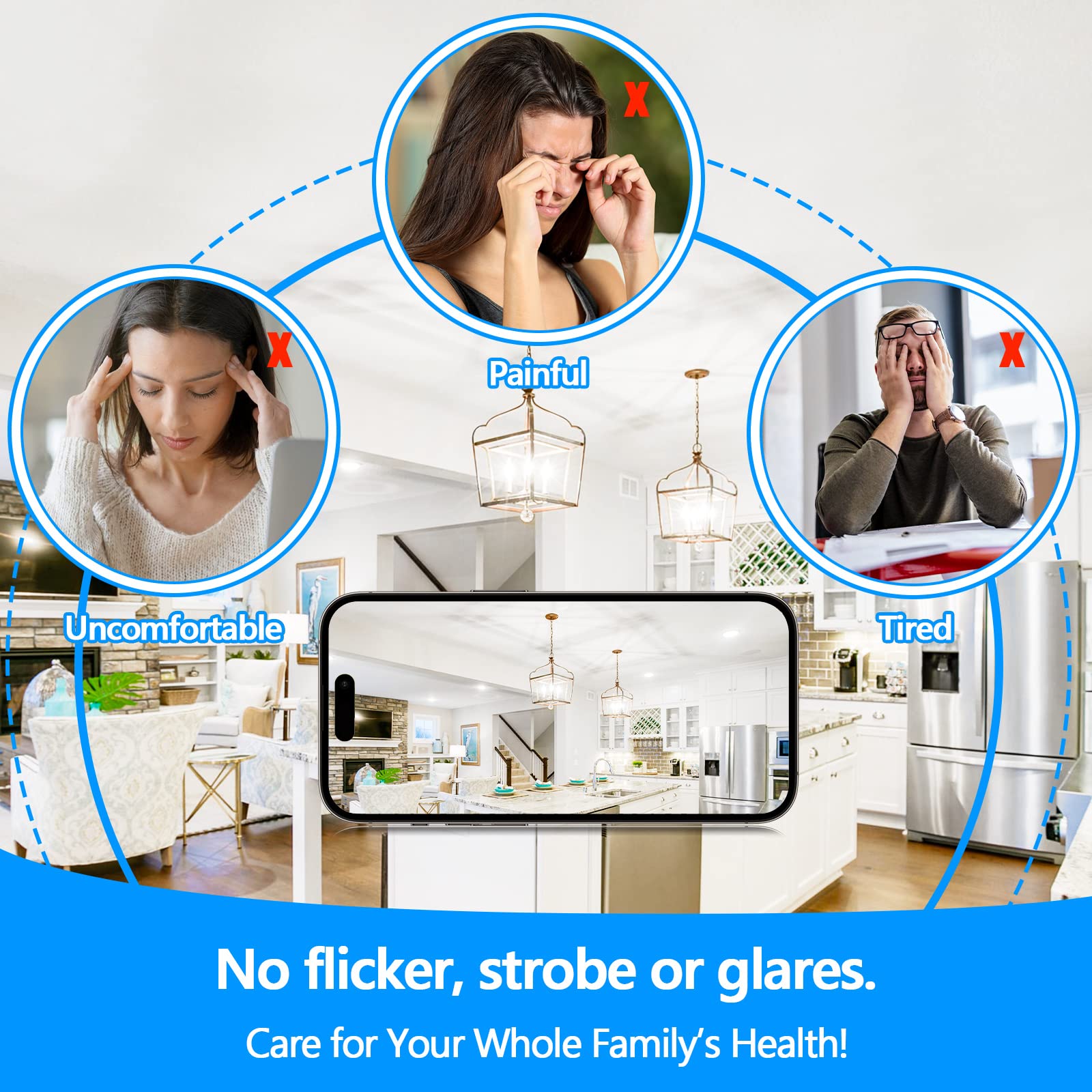 Led Candle Bulbs 40W Equivalent, E12 Candelabra Light Bulbs 4W 470Lm Clear Edison Led Bulbs, Daylight White 5000K B11 Classic Bright Filament Bulbs, Non-Dimmable Decorative Bulbs For Lamps, Pack Of 10